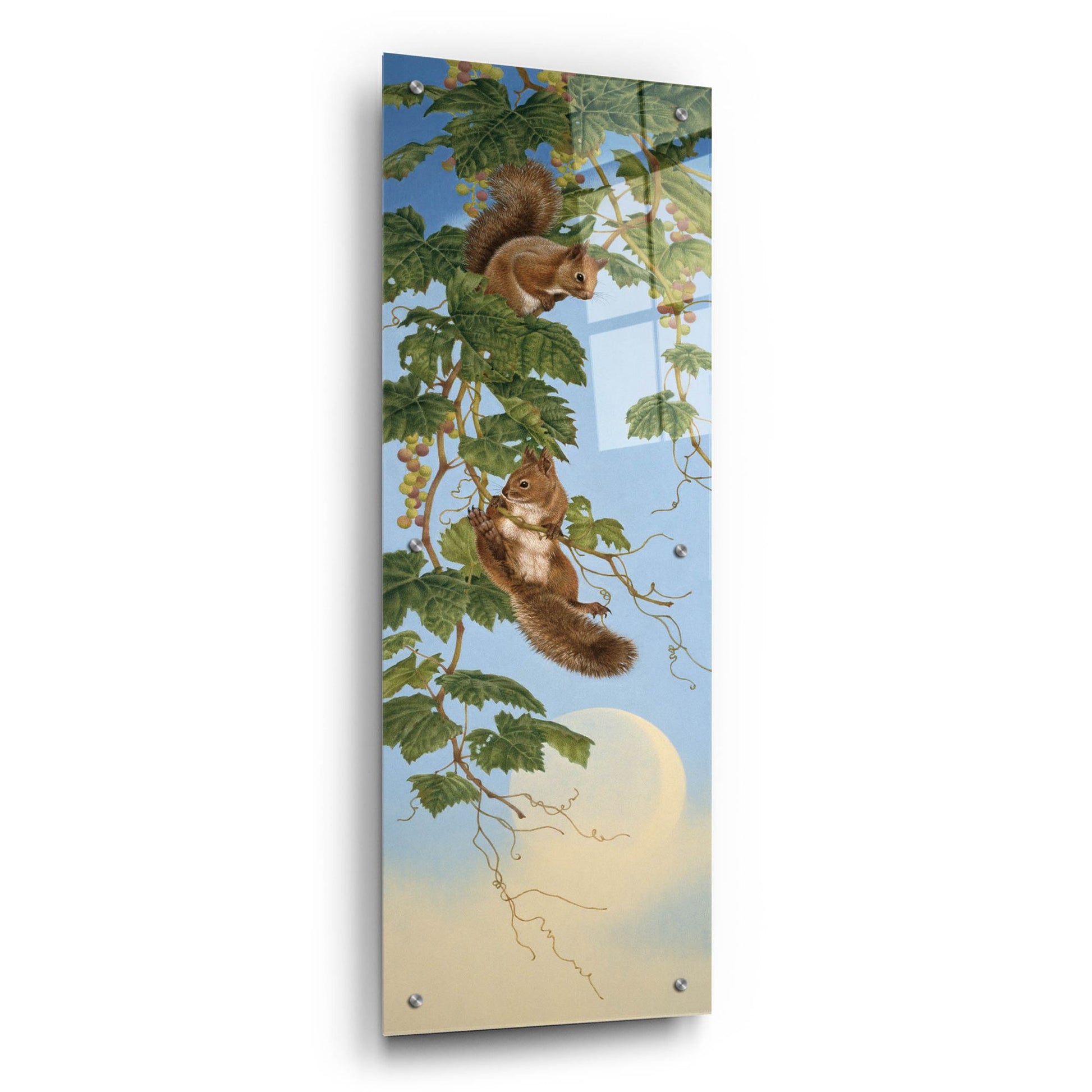 Epic Art 'Climbing' by Joh Naito, Acrylic Glass Wall Art,12x36