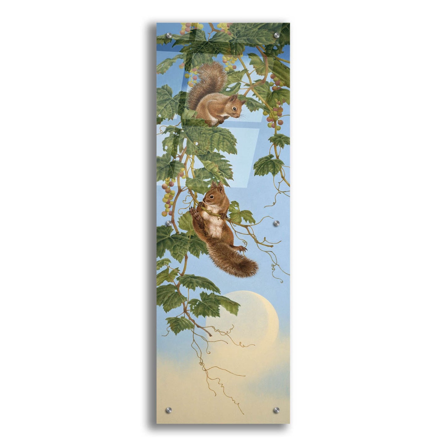 Epic Art 'Climbing' by Joh Naito, Acrylic Glass Wall Art,12x36