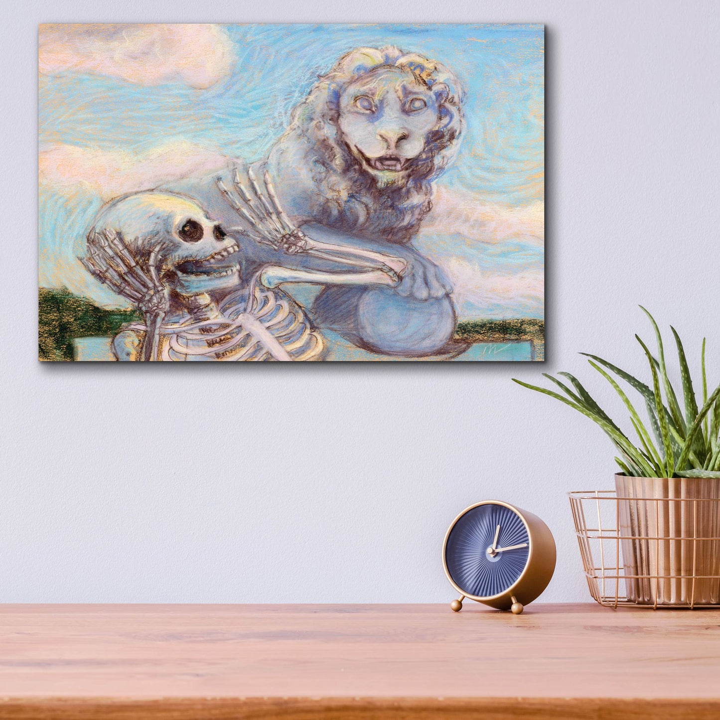 Epic Art 'Ahh! Scary!' by Marie Marfia Fine Art, Acrylic Glass Wall Art,16x12