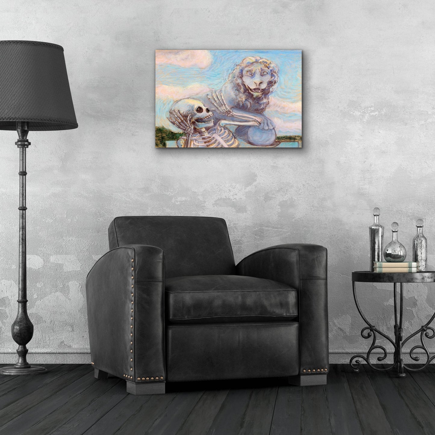 Epic Art 'Ahh! Scary!' by Marie Marfia Fine Art, Acrylic Glass Wall Art,24x16