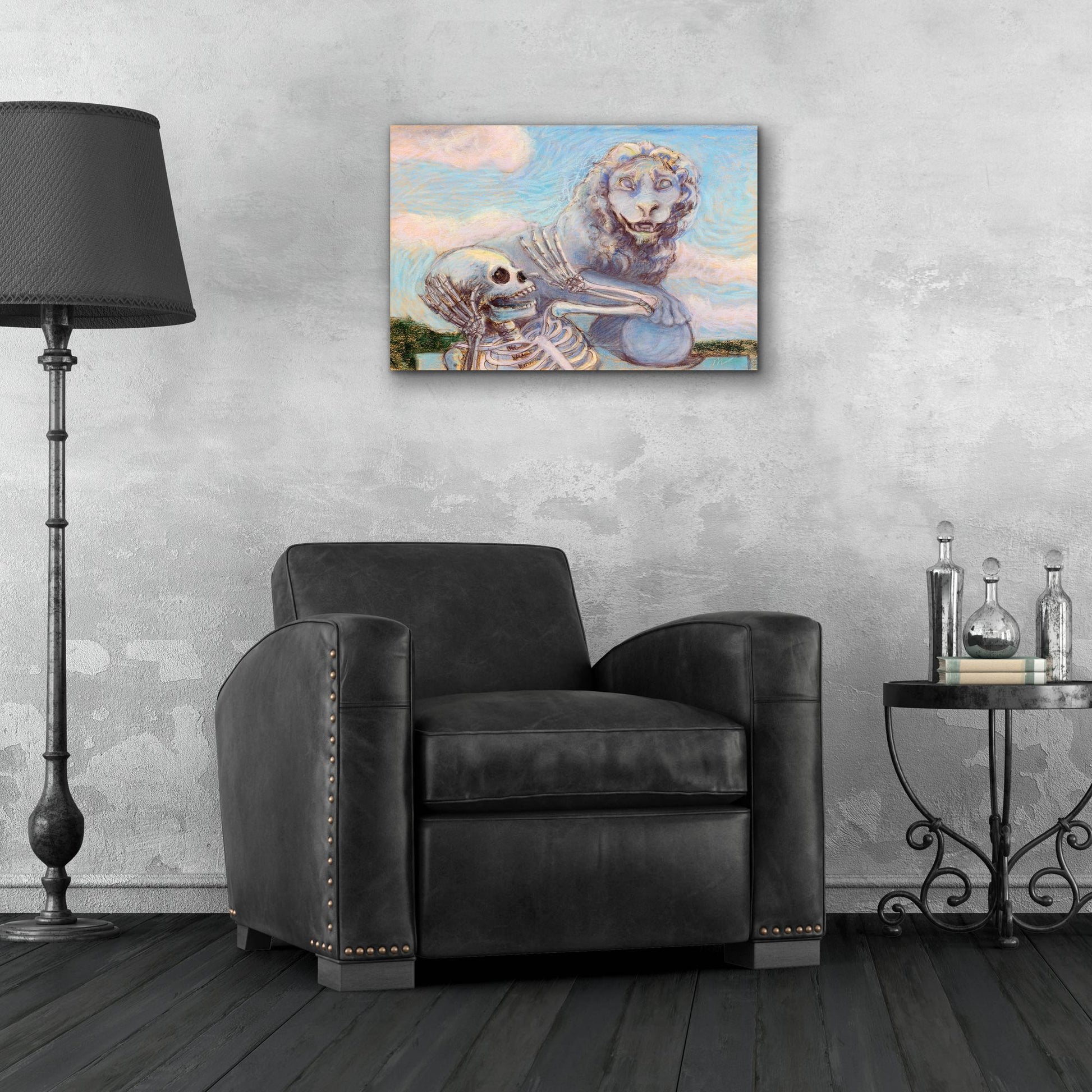 Epic Art 'Ahh! Scary!' by Marie Marfia Fine Art, Acrylic Glass Wall Art,24x16