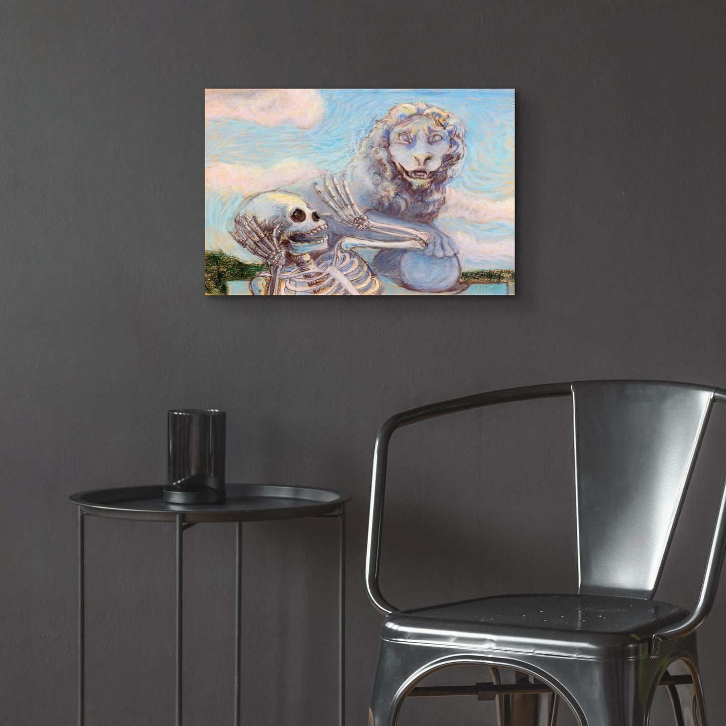 Epic Art 'Ahh! Scary!' by Marie Marfia Fine Art, Acrylic Glass Wall Art,24x16