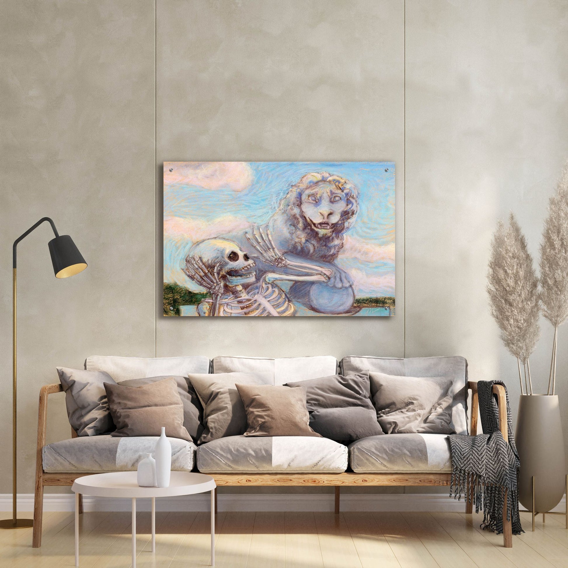 Epic Art 'Ahh! Scary!' by Marie Marfia Fine Art, Acrylic Glass Wall Art,36x24