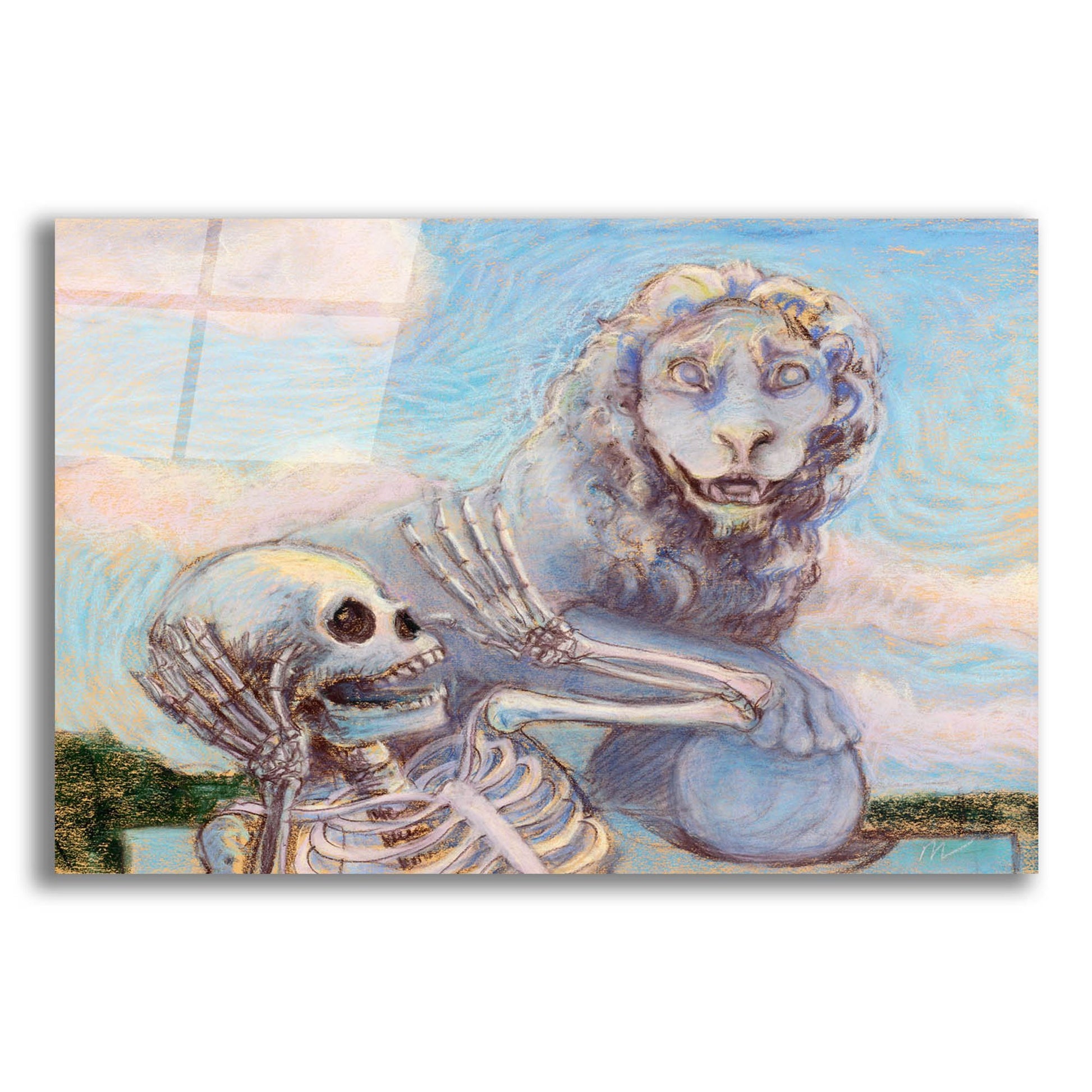 Epic Art 'Ahh! Scary!' by Marie Marfia Fine Art, Acrylic Glass Wall Art
