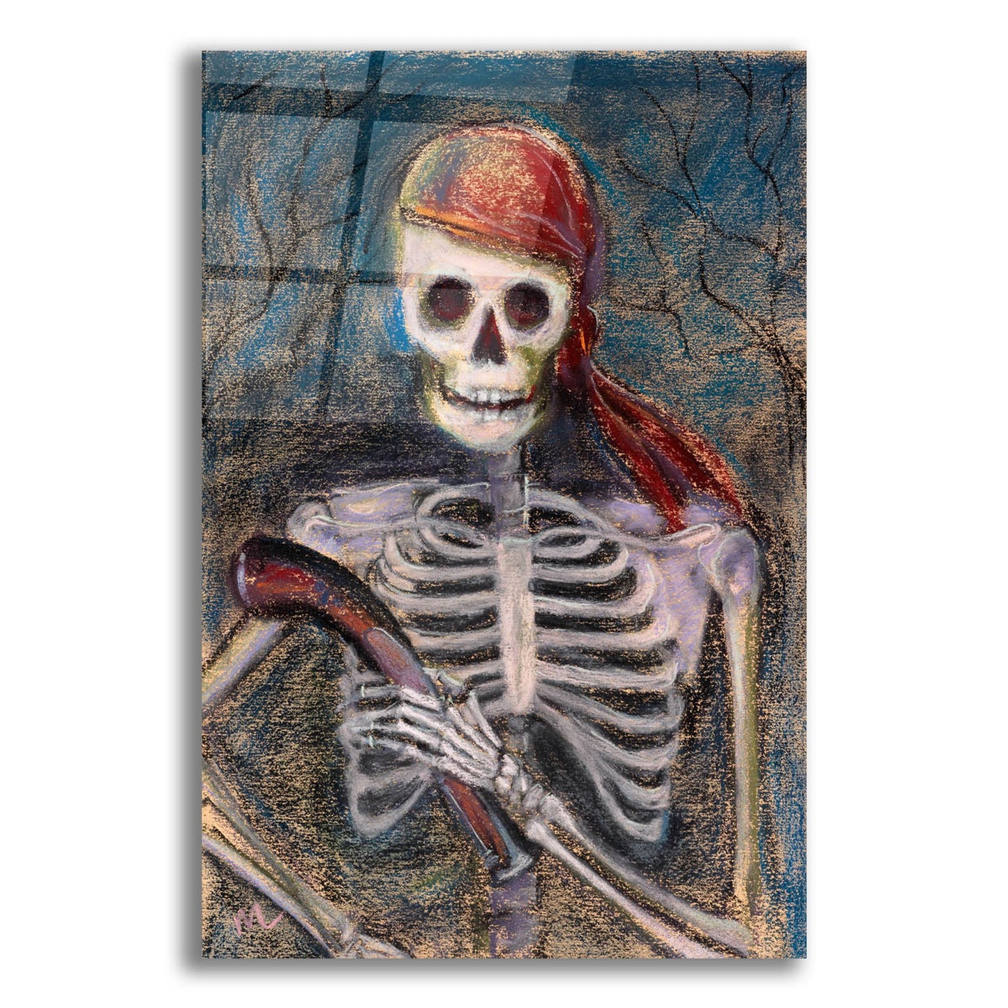 Epic Art 'A Pirate and Her Pistol' by Marie Marfia Fine Art, Acrylic Glass Wall Art,12x16