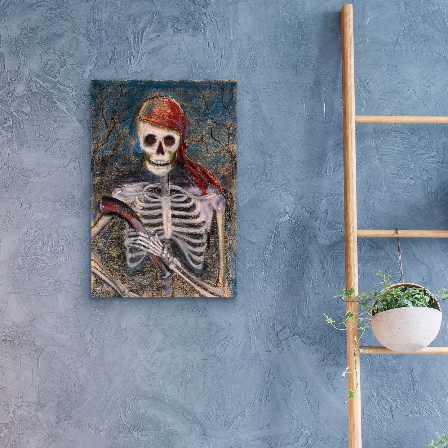 Epic Art 'A Pirate and Her Pistol' by Marie Marfia Fine Art, Acrylic Glass Wall Art,16x24