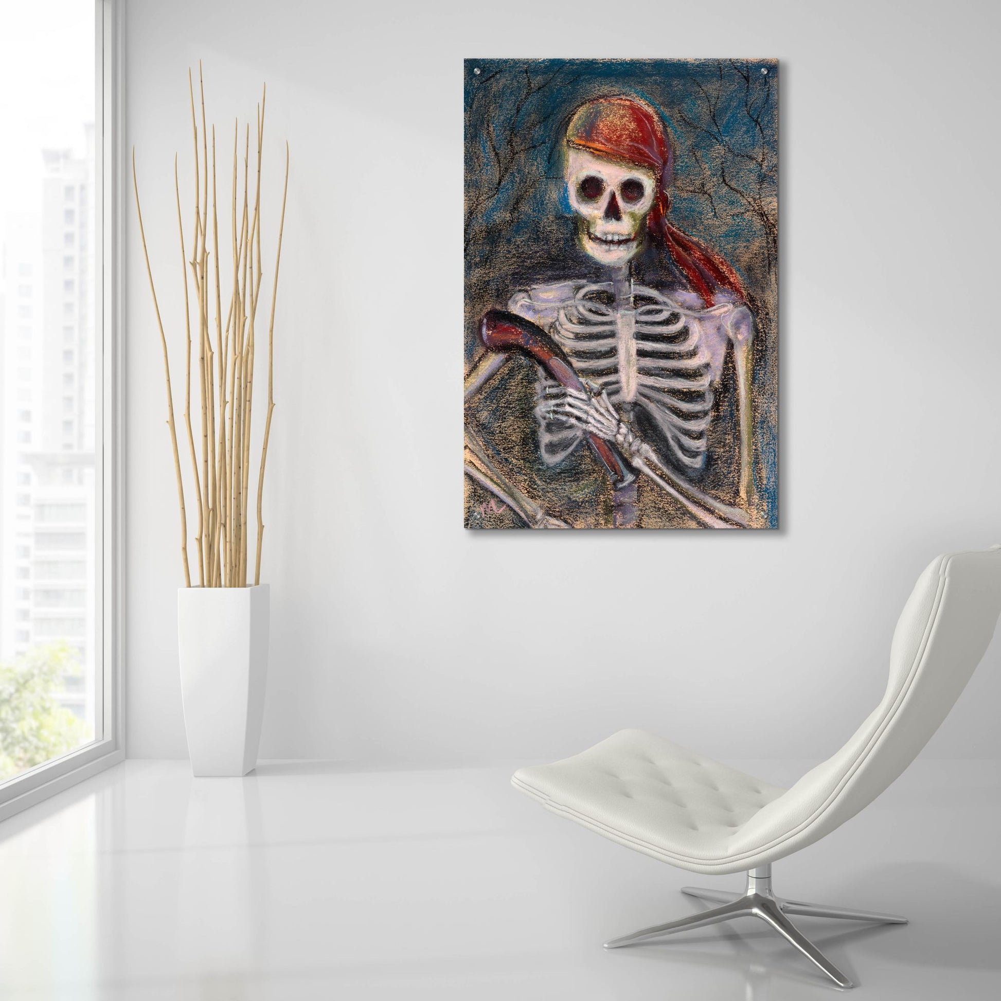 Epic Art 'A Pirate and Her Pistol' by Marie Marfia Fine Art, Acrylic Glass Wall Art,24x36