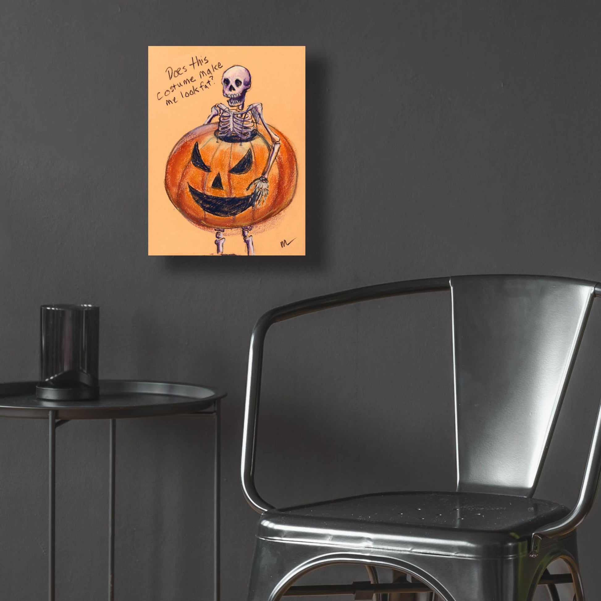 Epic Art 'Does this costume make me look fat?' by Marie Marfia Fine Art, Acrylic Glass Wall Art,12x16