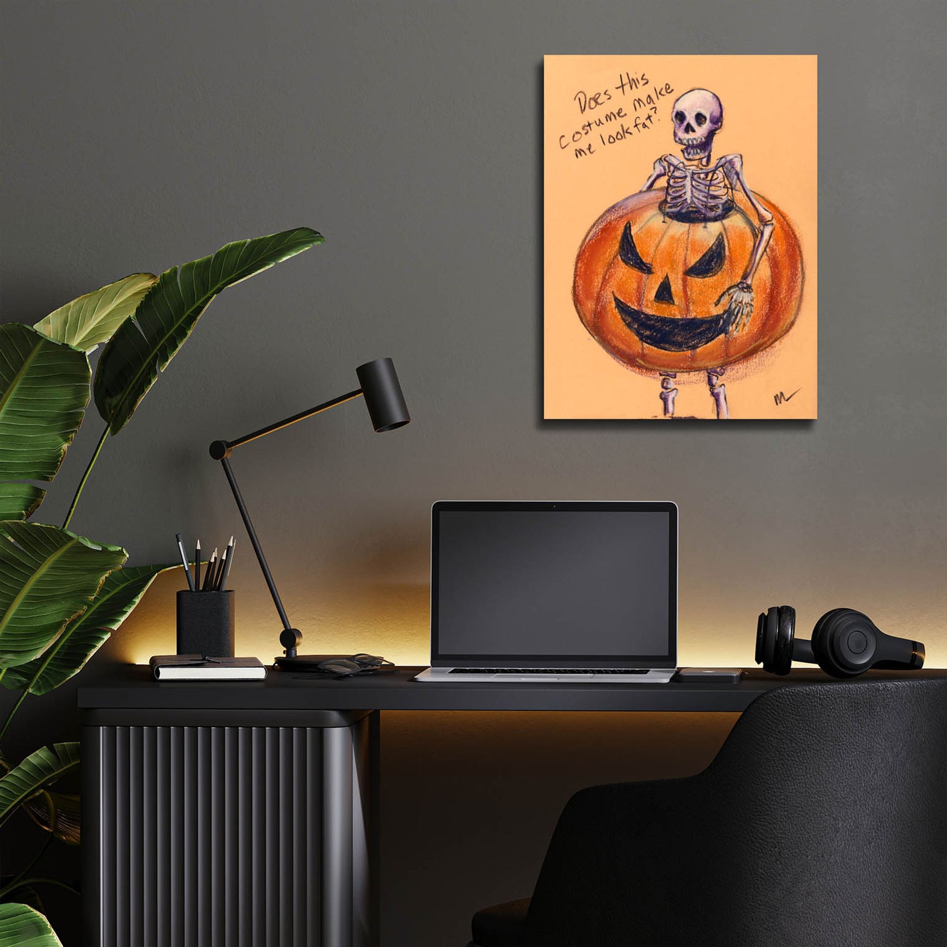 Epic Art 'Does this costume make me look fat?' by Marie Marfia Fine Art, Acrylic Glass Wall Art,12x16