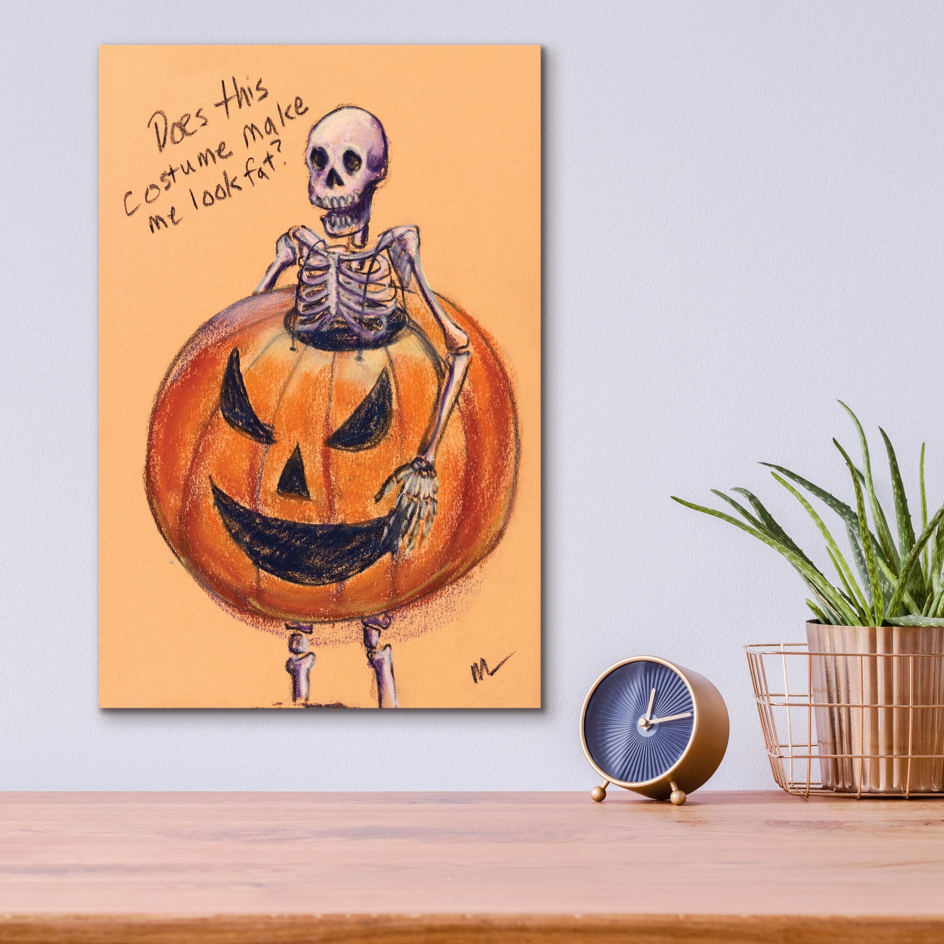 Epic Art 'Does this costume make me look fat?' by Marie Marfia Fine Art, Acrylic Glass Wall Art,12x16