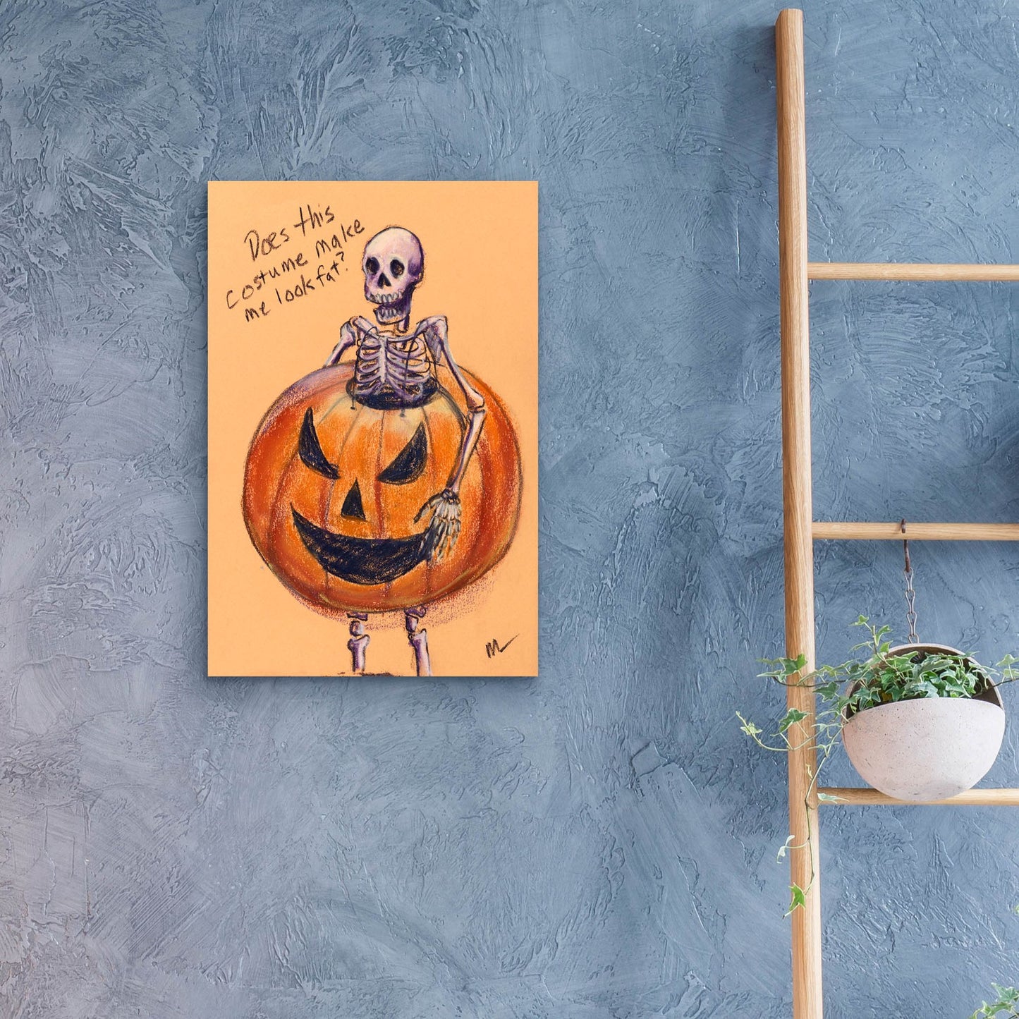 Epic Art 'Does this costume make me look fat?' by Marie Marfia Fine Art, Acrylic Glass Wall Art,16x24