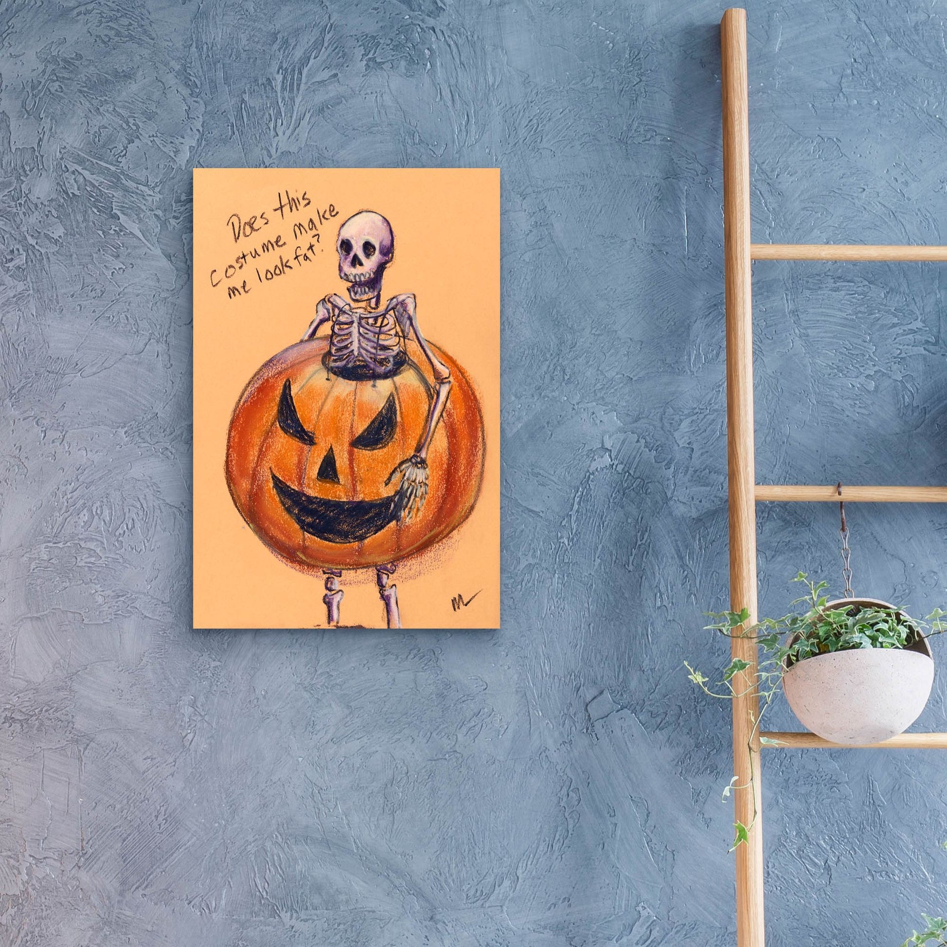 Epic Art 'Does this costume make me look fat?' by Marie Marfia Fine Art, Acrylic Glass Wall Art,16x24