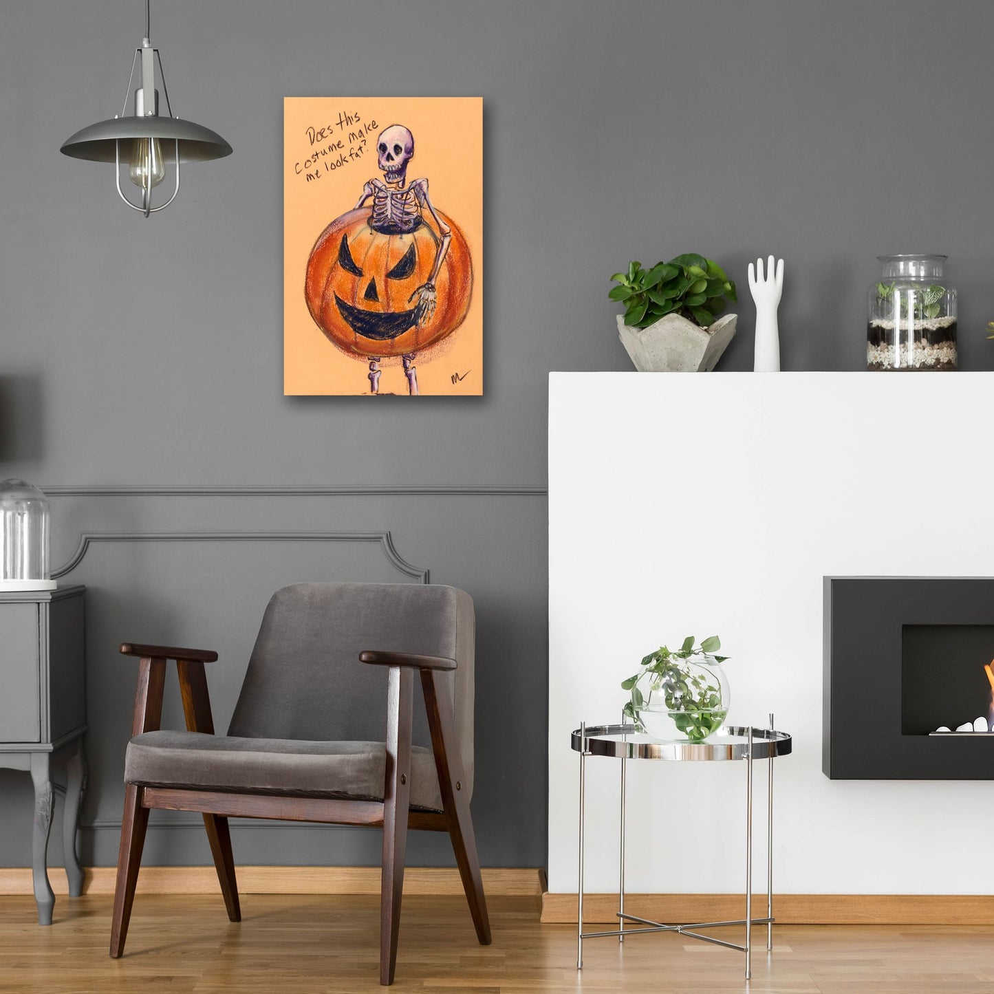 Epic Art 'Does this costume make me look fat?' by Marie Marfia Fine Art, Acrylic Glass Wall Art,16x24