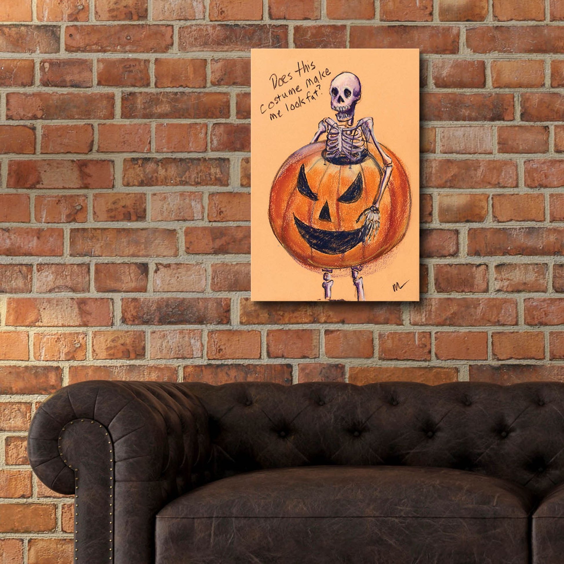 Epic Art 'Does this costume make me look fat?' by Marie Marfia Fine Art, Acrylic Glass Wall Art,16x24