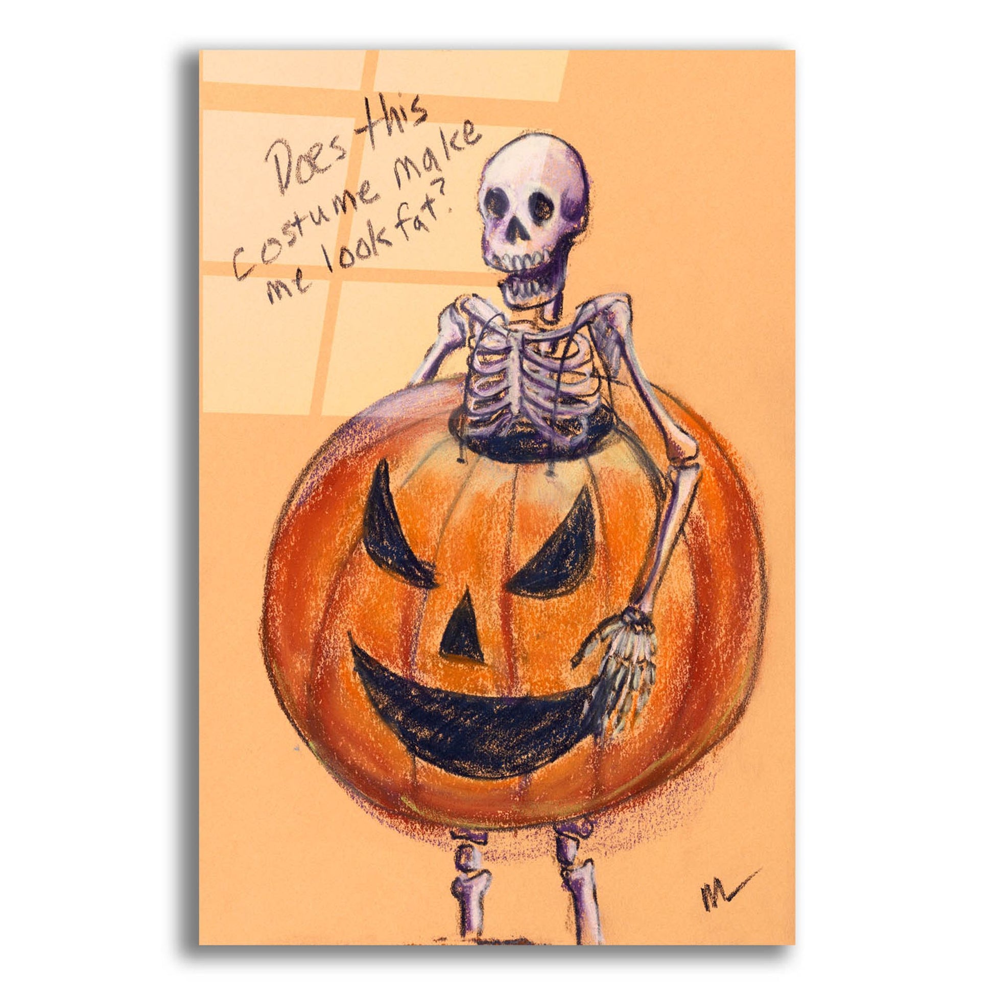 Epic Art 'Does this costume make me look fat?' by Marie Marfia Fine Art, Acrylic Glass Wall Art,16x24