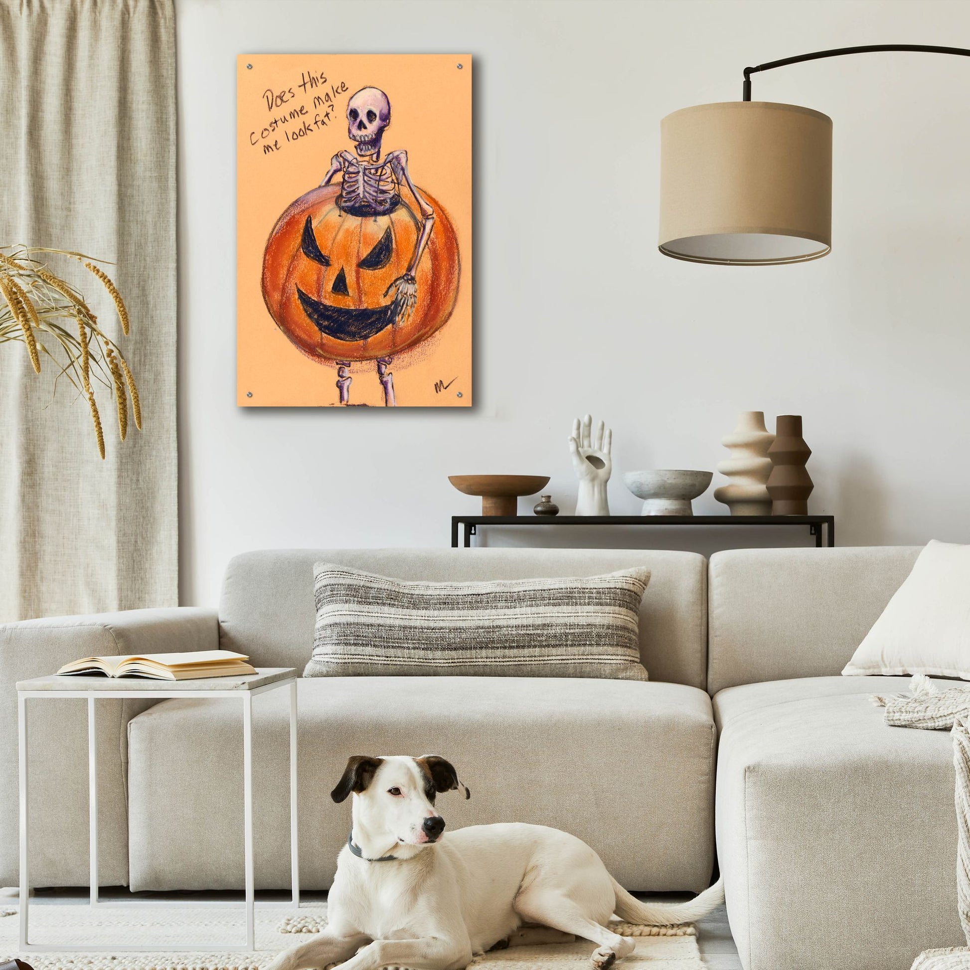 Epic Art 'Does this costume make me look fat?' by Marie Marfia Fine Art, Acrylic Glass Wall Art,24x36