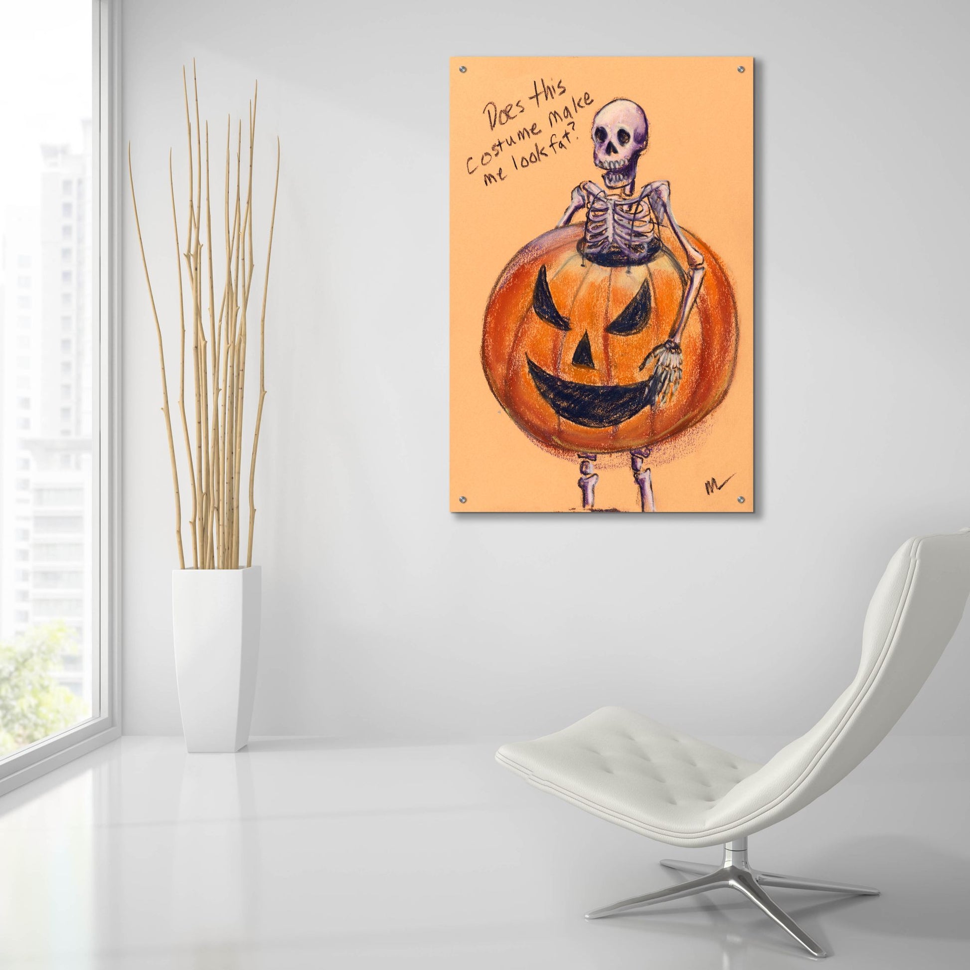 Epic Art 'Does this costume make me look fat?' by Marie Marfia Fine Art, Acrylic Glass Wall Art,24x36