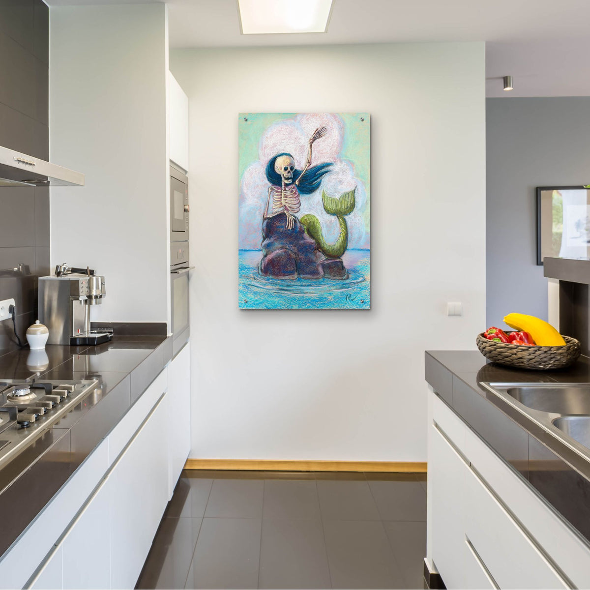 Epic Art 'Hello Sailor' by Marie Marfia Fine Art, Acrylic Glass Wall Art,24x36