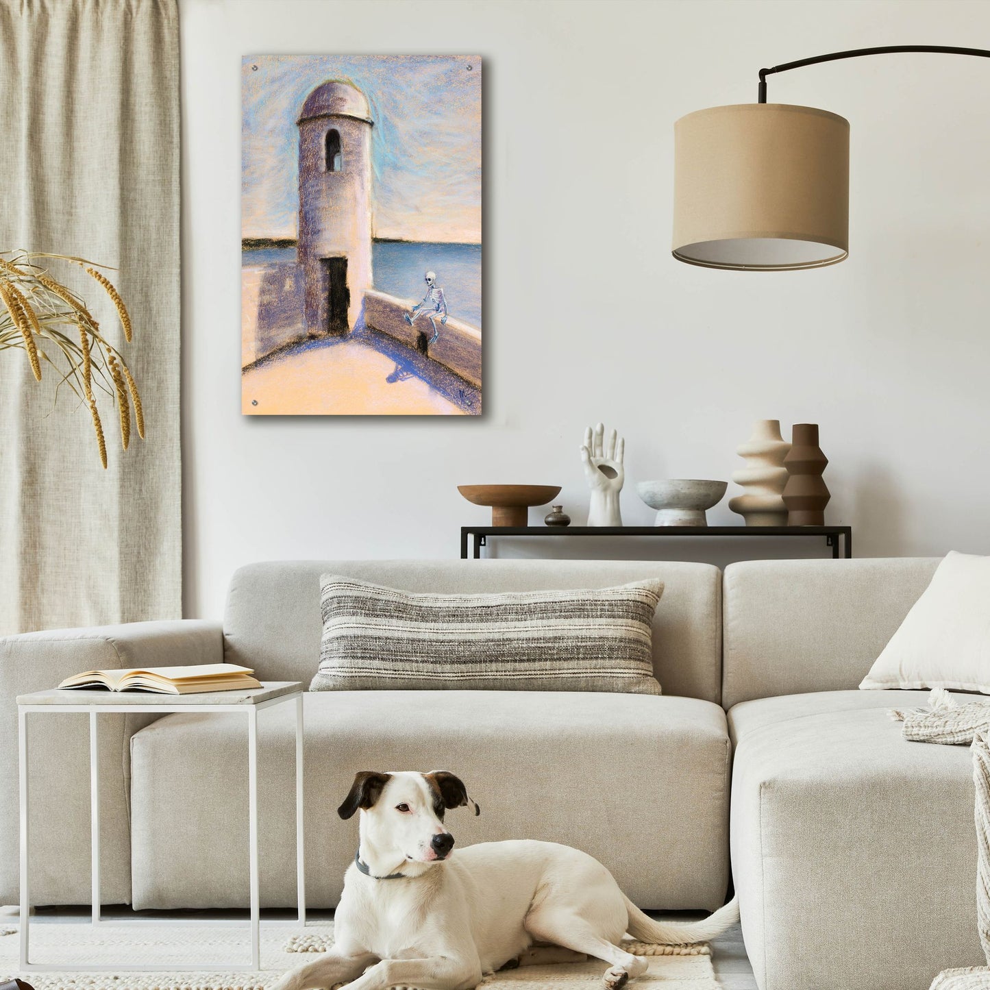 Epic Art 'I'll sit where I like thanks' by Marie Marfia Fine Art, Acrylic Glass Wall Art,24x36