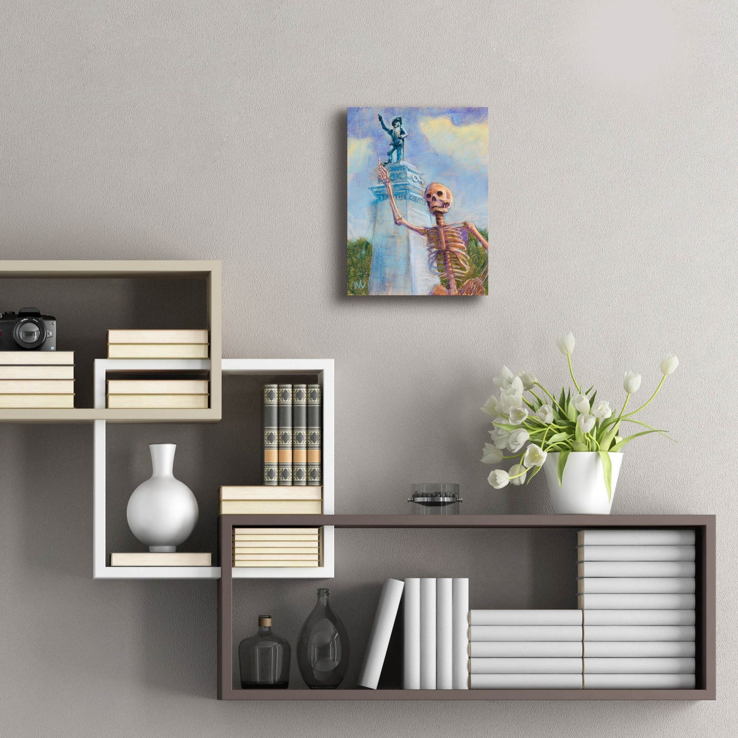 Epic Art 'Me and Juan go way way back' by Marie Marfia Fine Art, Acrylic Glass Wall Art,12x16