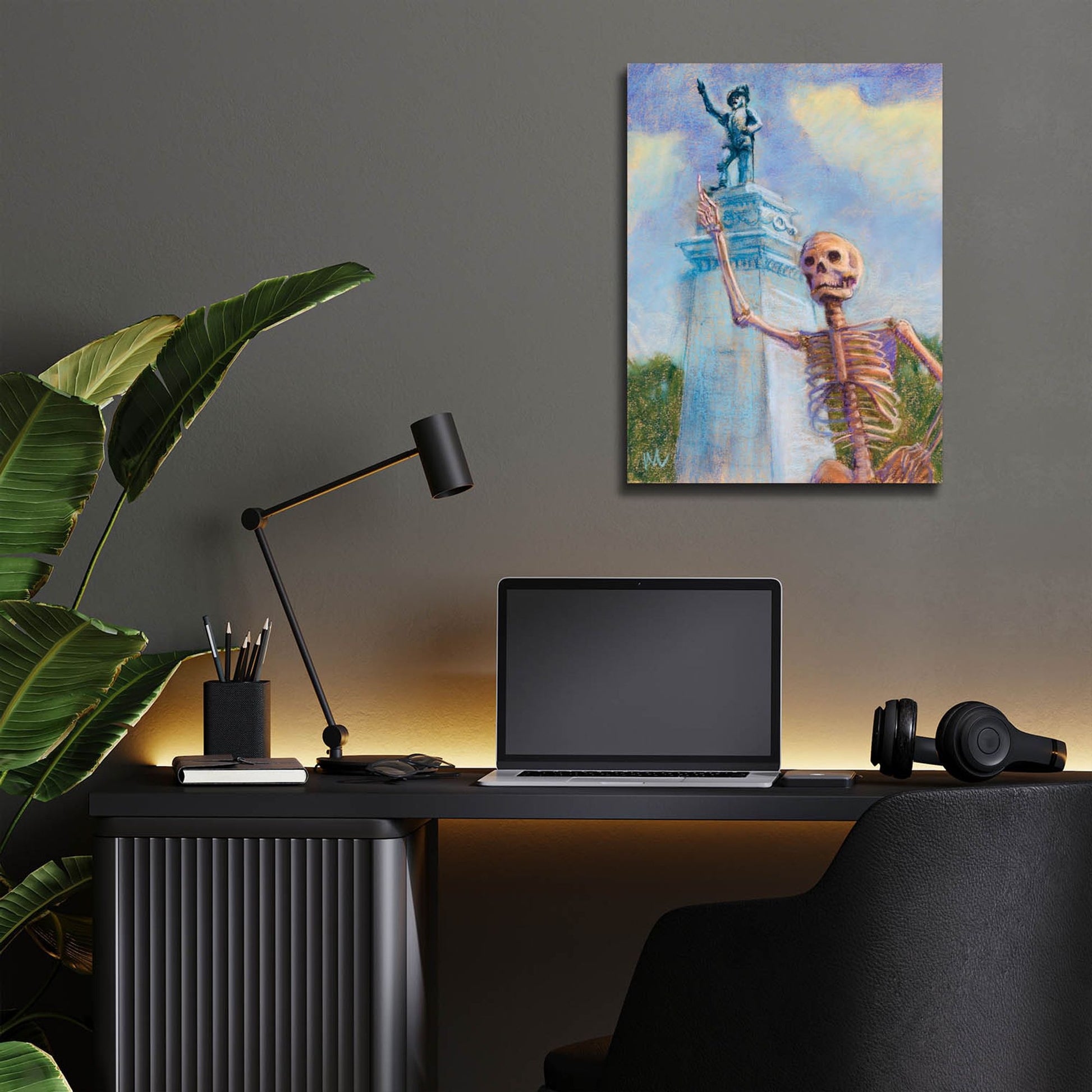 Epic Art 'Me and Juan go way way back' by Marie Marfia Fine Art, Acrylic Glass Wall Art,12x16
