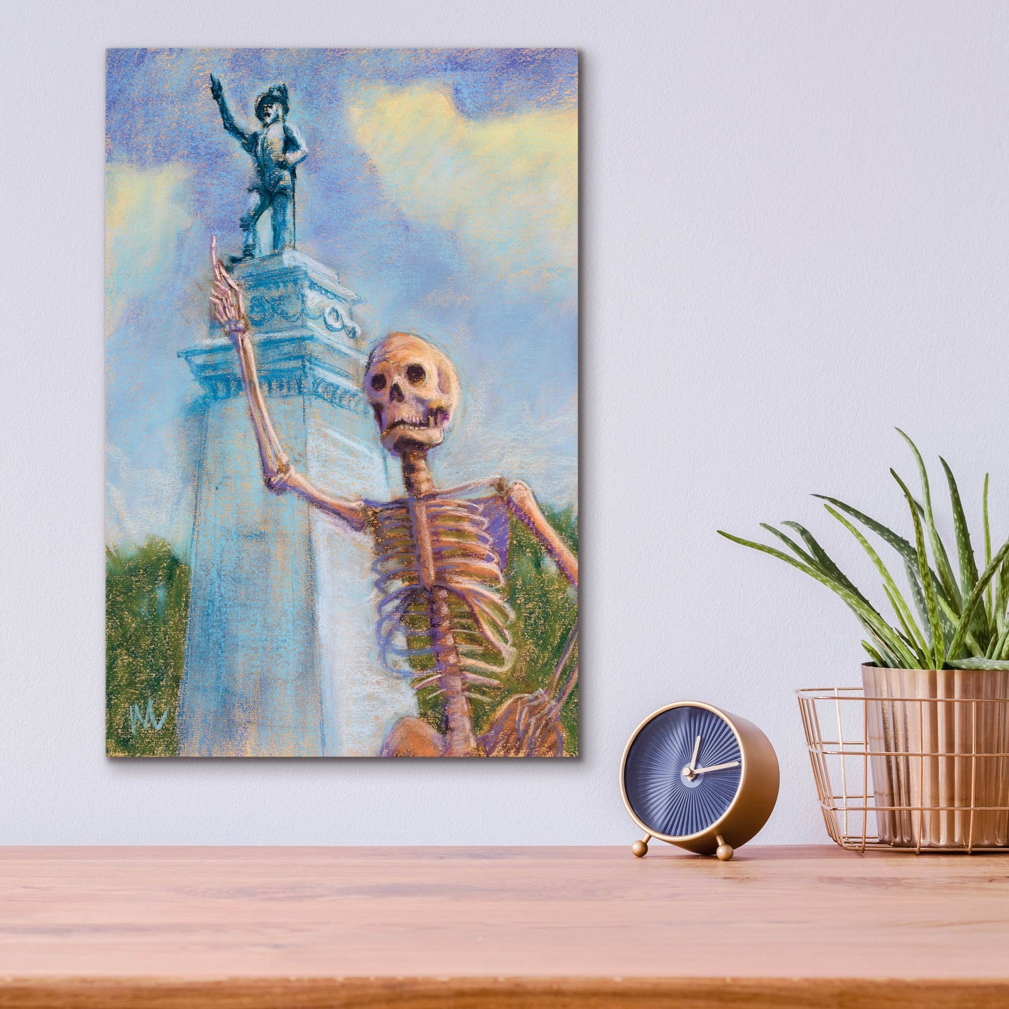 Epic Art 'Me and Juan go way way back' by Marie Marfia Fine Art, Acrylic Glass Wall Art,12x16