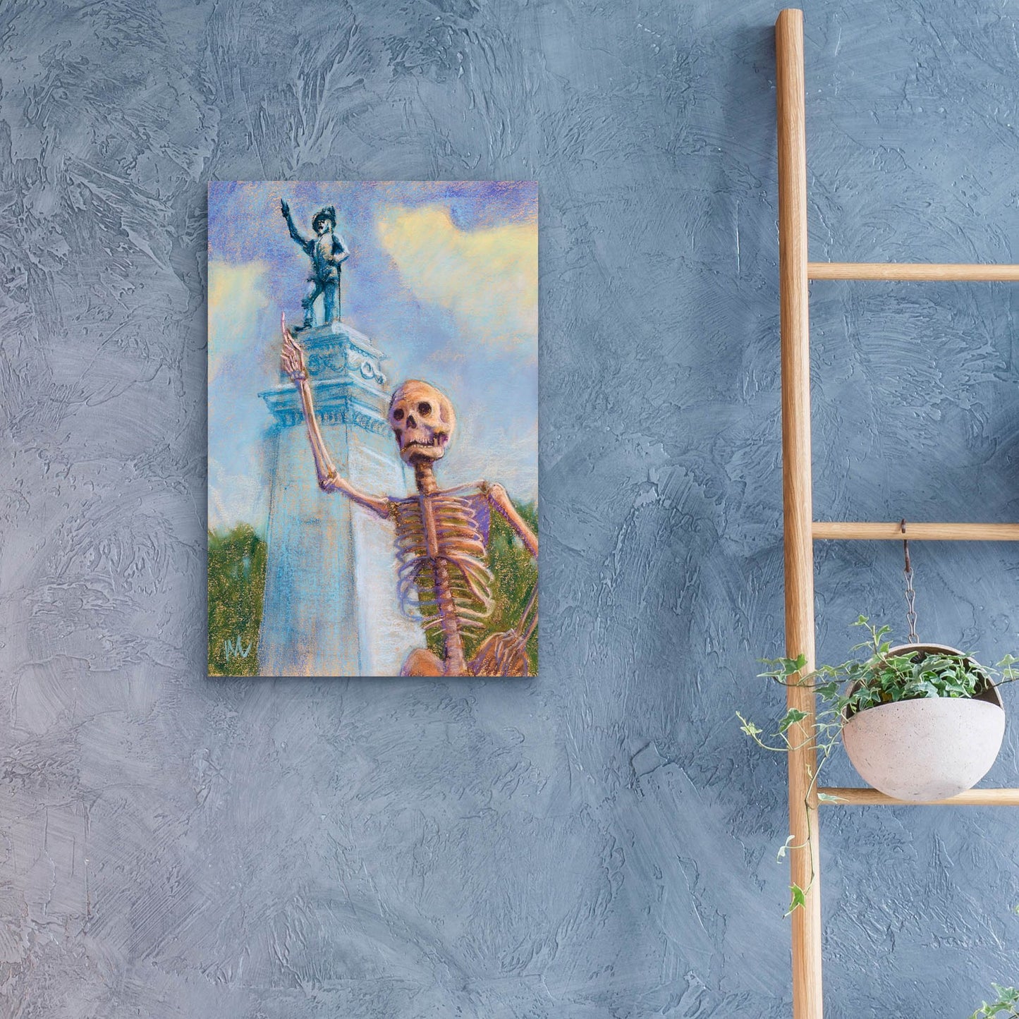 Epic Art 'Me and Juan go way way back' by Marie Marfia Fine Art, Acrylic Glass Wall Art,16x24