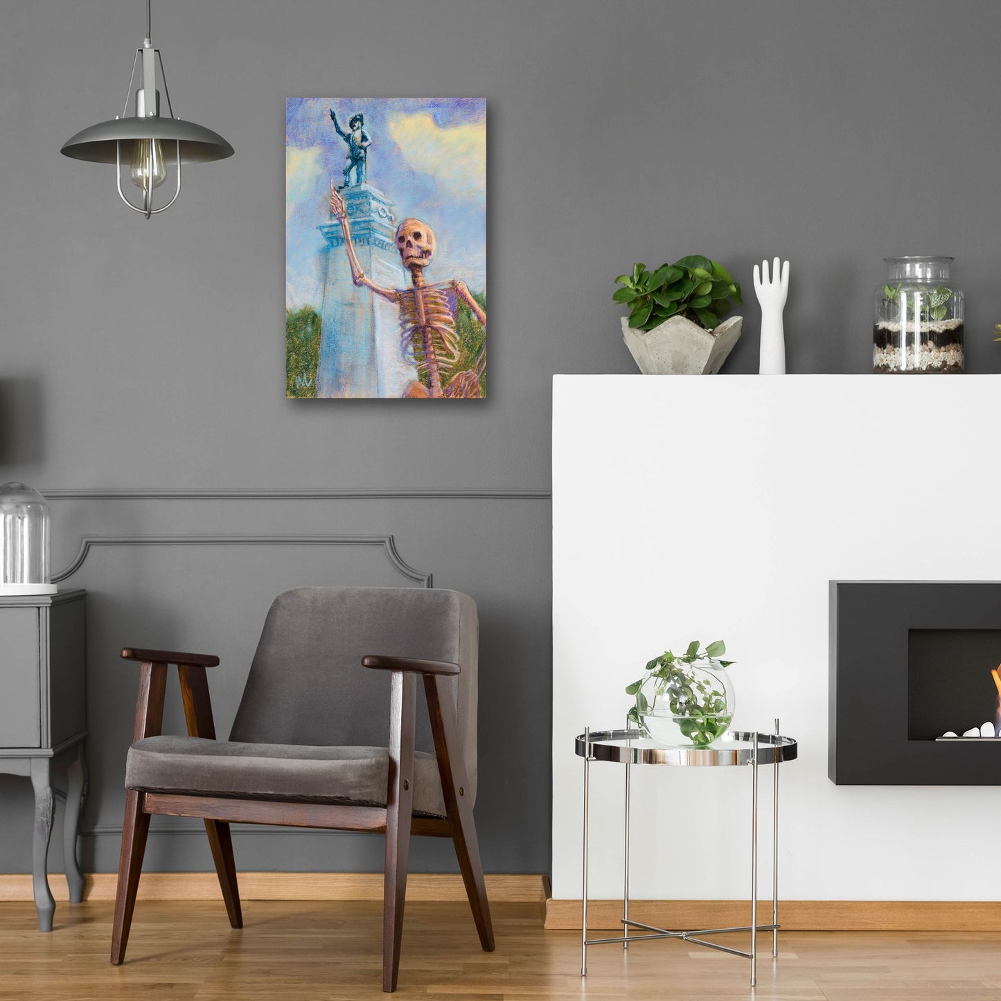 Epic Art 'Me and Juan go way way back' by Marie Marfia Fine Art, Acrylic Glass Wall Art,16x24