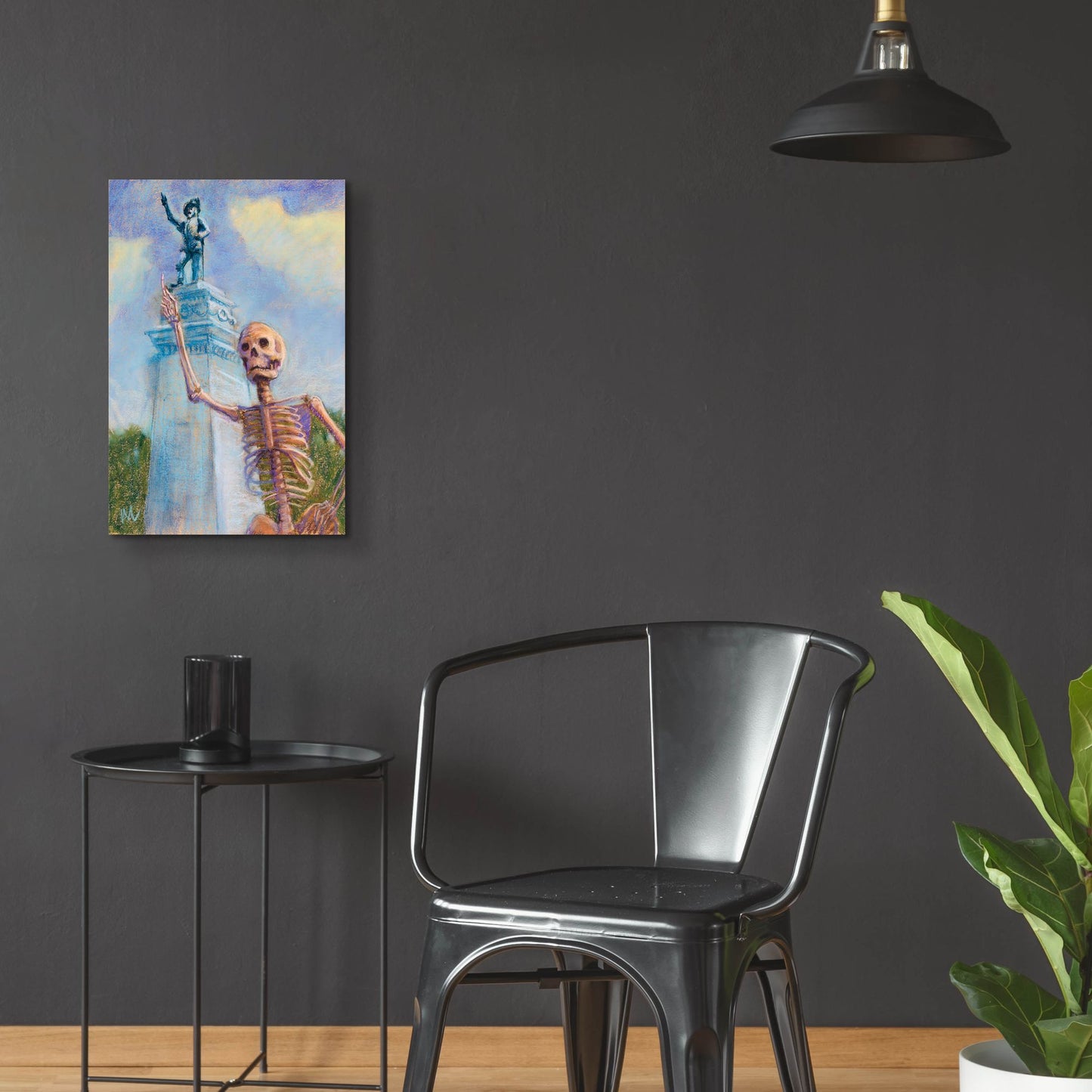 Epic Art 'Me and Juan go way way back' by Marie Marfia Fine Art, Acrylic Glass Wall Art,16x24
