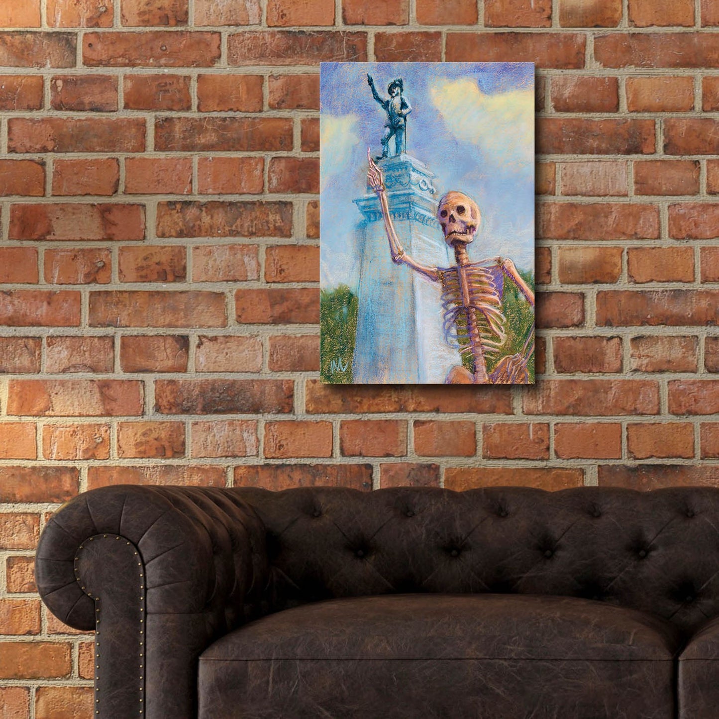 Epic Art 'Me and Juan go way way back' by Marie Marfia Fine Art, Acrylic Glass Wall Art,16x24