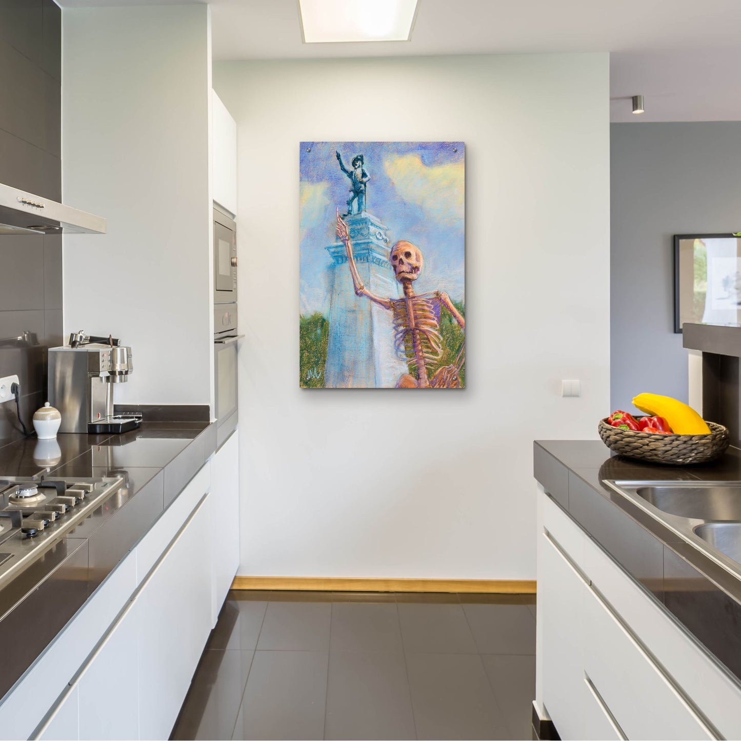 Epic Art 'Me and Juan go way way back' by Marie Marfia Fine Art, Acrylic Glass Wall Art,24x36