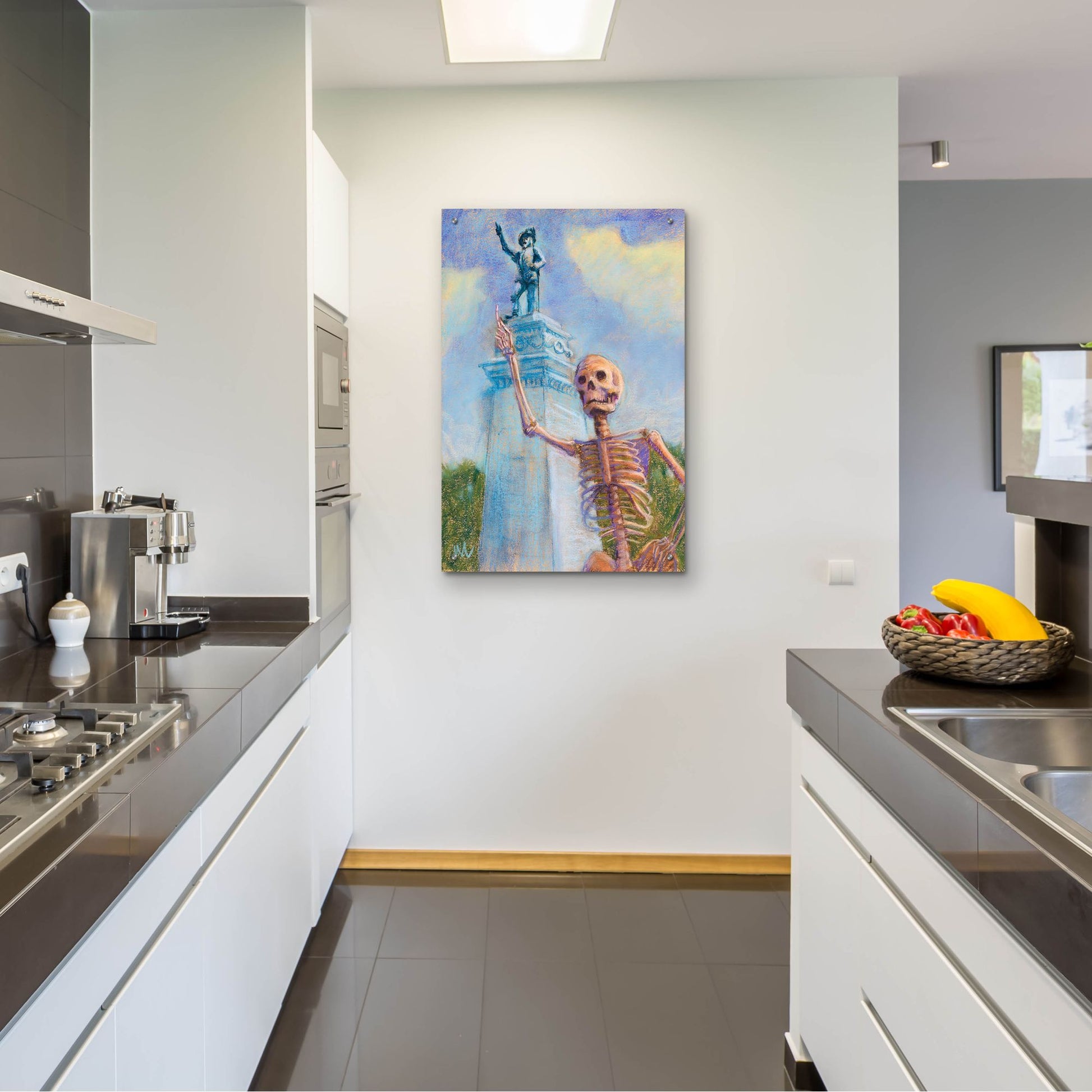 Epic Art 'Me and Juan go way way back' by Marie Marfia Fine Art, Acrylic Glass Wall Art,24x36