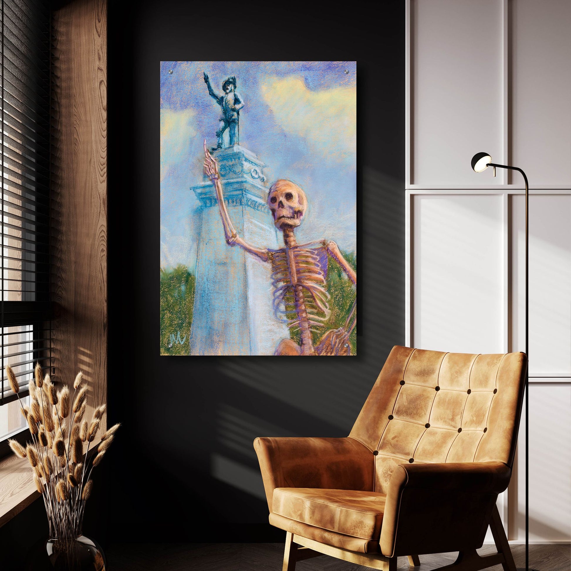 Epic Art 'Me and Juan go way way back' by Marie Marfia Fine Art, Acrylic Glass Wall Art,24x36