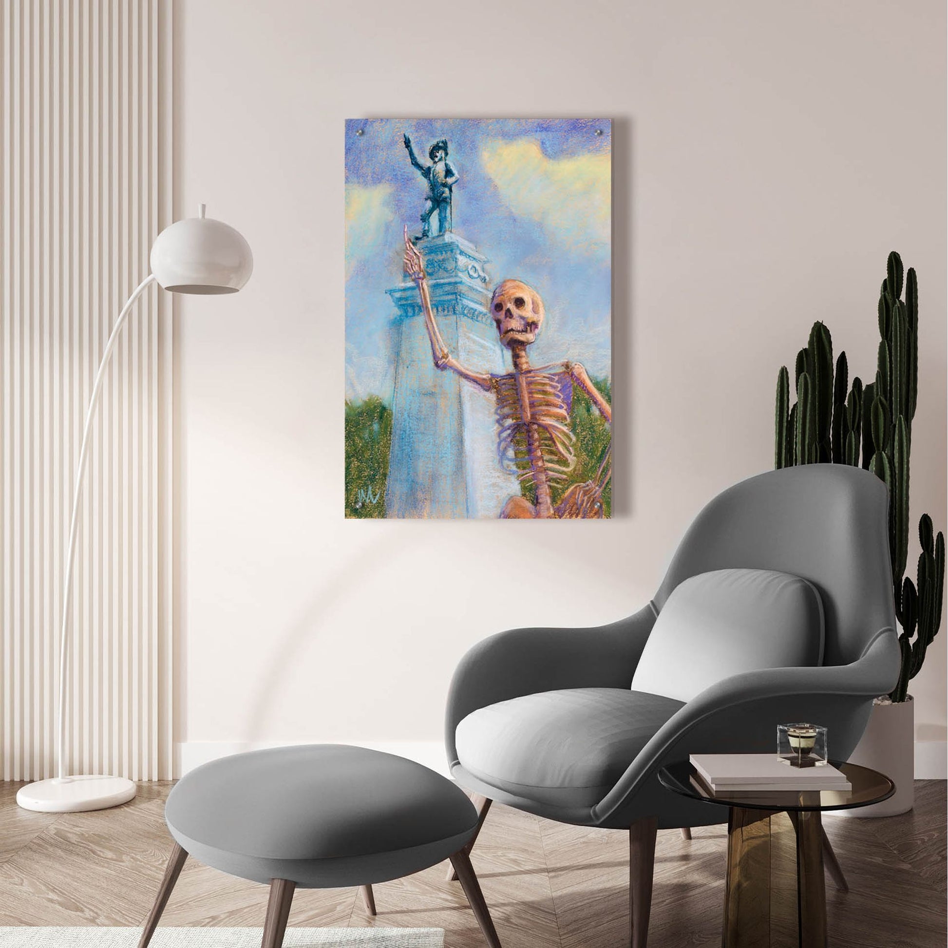Epic Art 'Me and Juan go way way back' by Marie Marfia Fine Art, Acrylic Glass Wall Art,24x36