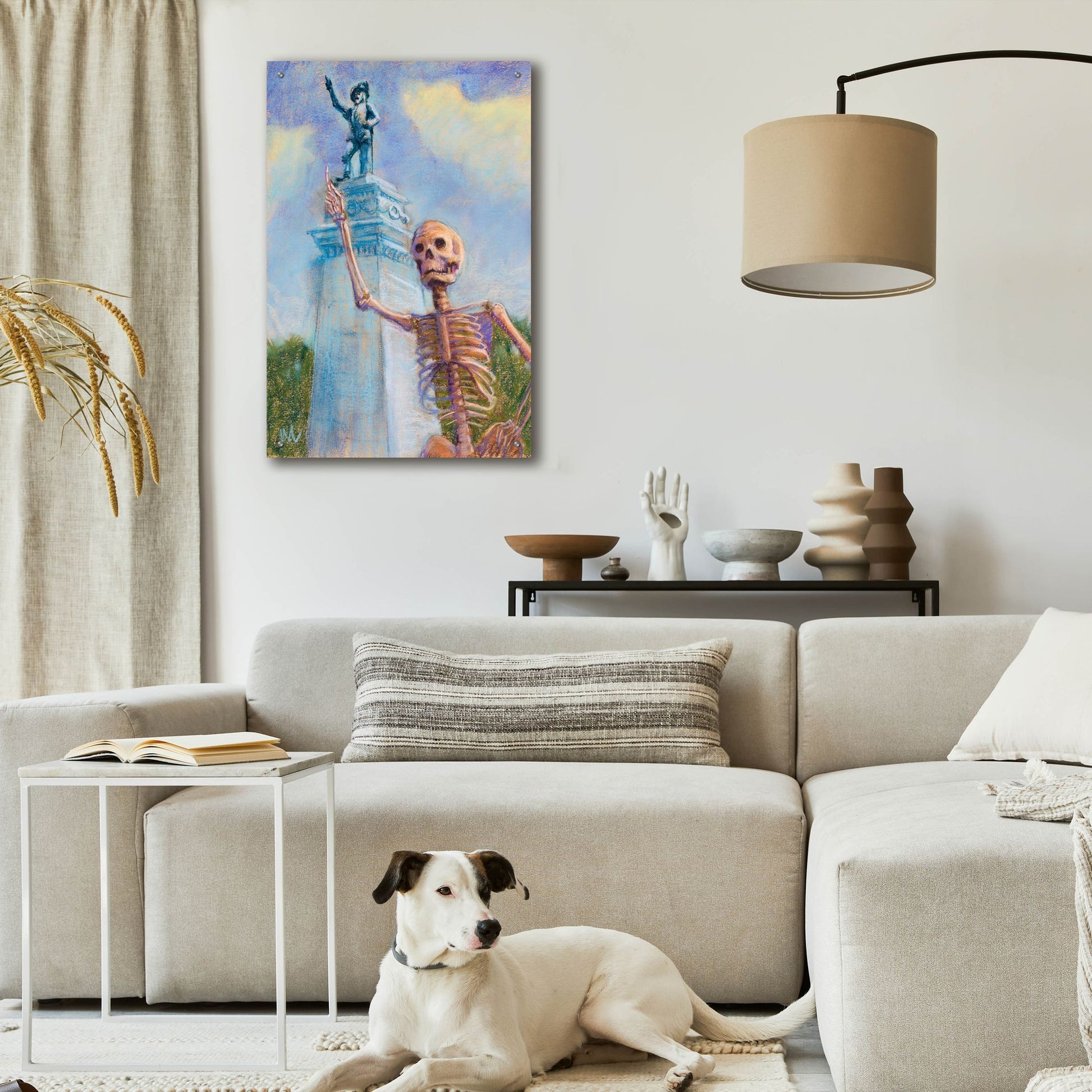 Epic Art 'Me and Juan go way way back' by Marie Marfia Fine Art, Acrylic Glass Wall Art,24x36