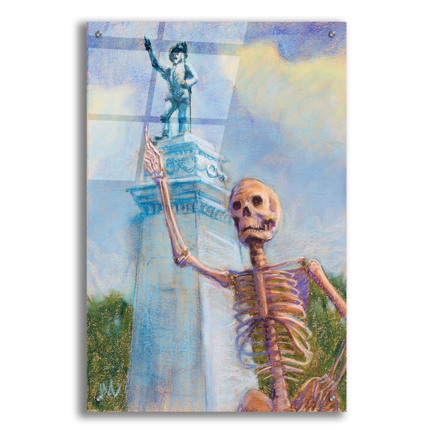 Epic Art 'Me and Juan go way way back' by Marie Marfia Fine Art, Acrylic Glass Wall Art,24x36