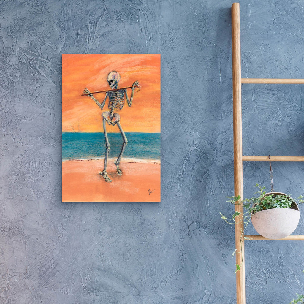 Epic Art 'Skelly Dancer No. 11' by Marie Marfia Fine Art, Acrylic Glass Wall Art,16x24