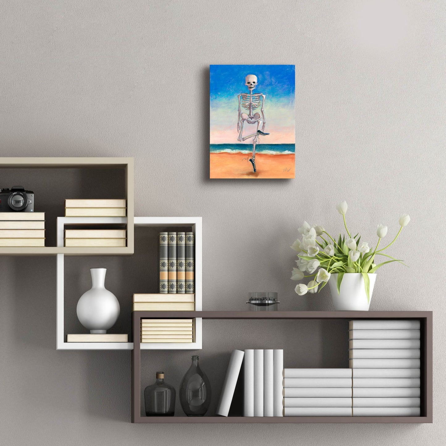 Epic Art 'Skeltic Dancer' by Marie Marfia Fine Art, Acrylic Glass Wall Art,12x16