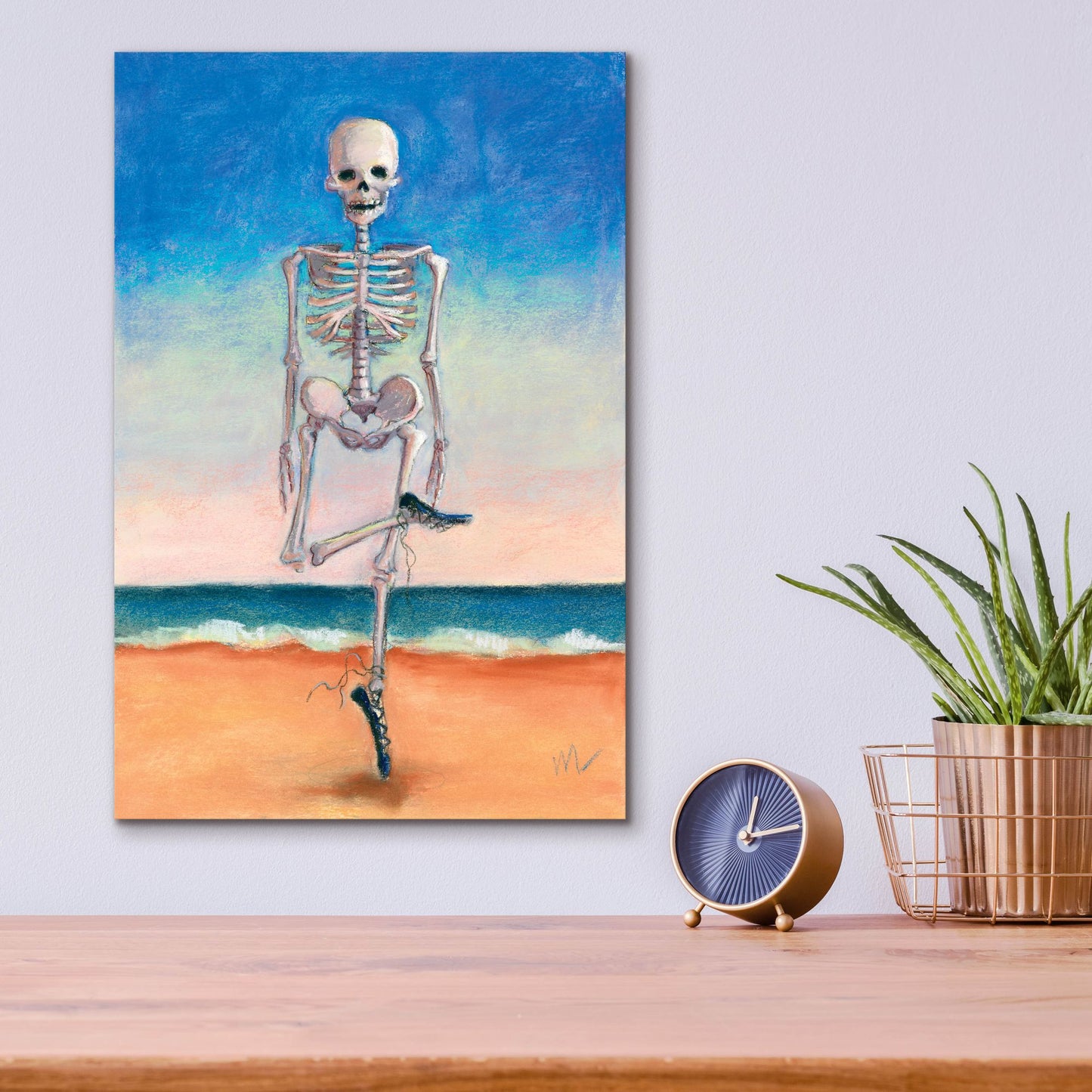 Epic Art 'Skeltic Dancer' by Marie Marfia Fine Art, Acrylic Glass Wall Art,12x16