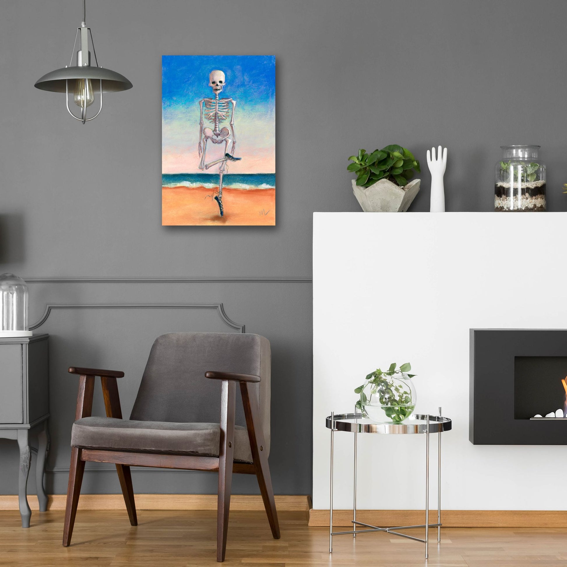 Epic Art 'Skeltic Dancer' by Marie Marfia Fine Art, Acrylic Glass Wall Art,16x24