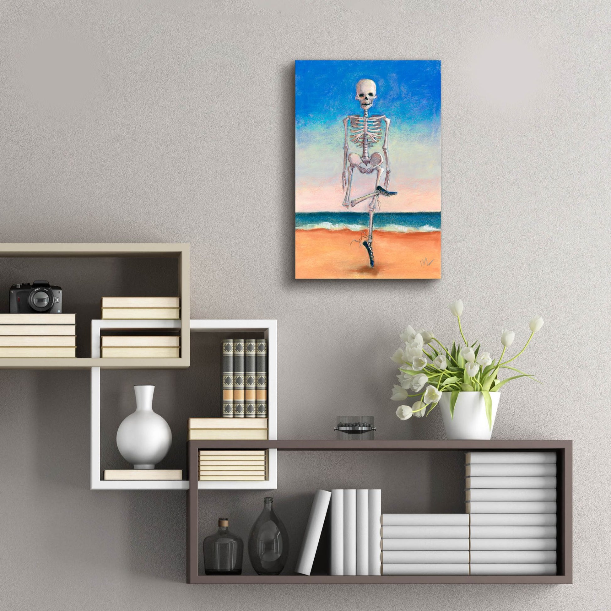 Epic Art 'Skeltic Dancer' by Marie Marfia Fine Art, Acrylic Glass Wall Art,16x24