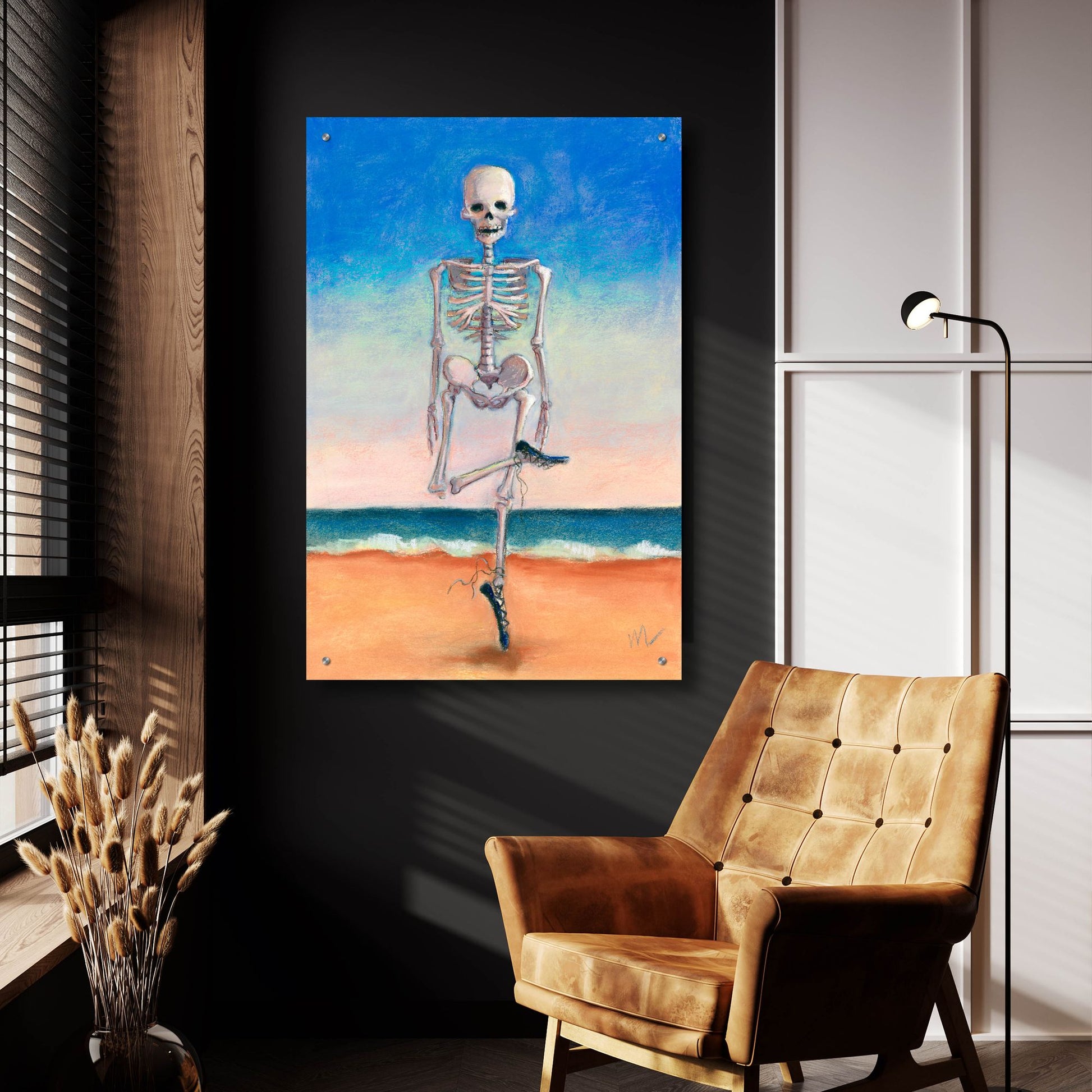 Epic Art 'Skeltic Dancer' by Marie Marfia Fine Art, Acrylic Glass Wall Art,24x36