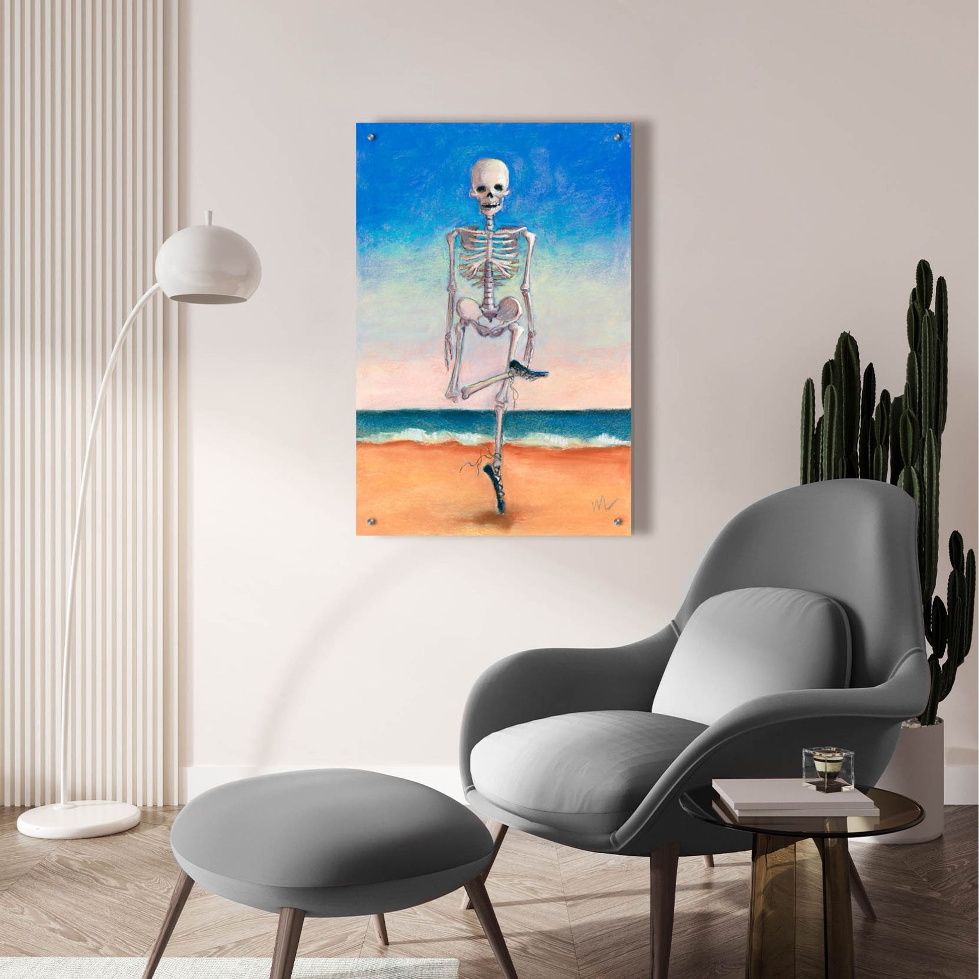 Epic Art 'Skeltic Dancer' by Marie Marfia Fine Art, Acrylic Glass Wall Art,24x36