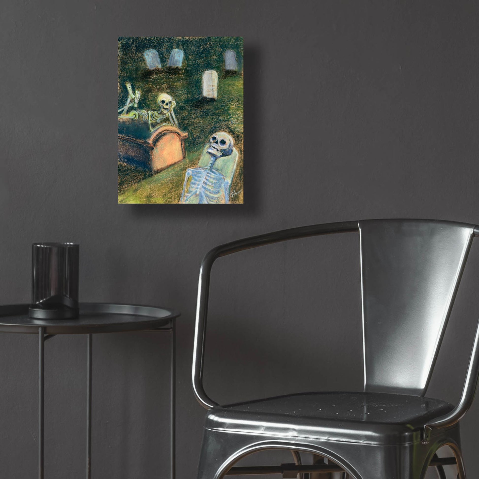 Epic Art 'There's nothing to do in this town' by Marie Marfia Fine Art, Acrylic Glass Wall Art,12x16