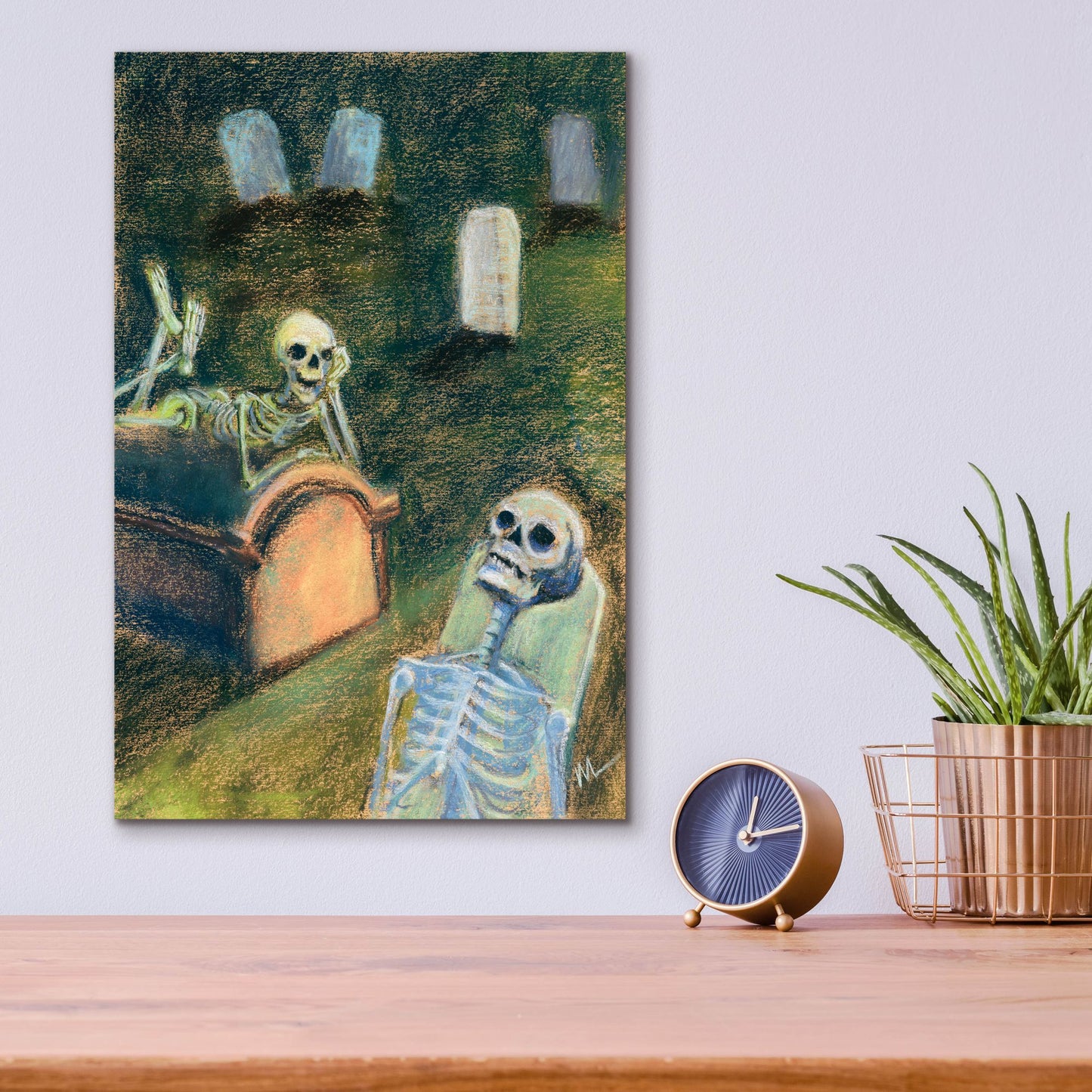 Epic Art 'There's nothing to do in this town' by Marie Marfia Fine Art, Acrylic Glass Wall Art,12x16