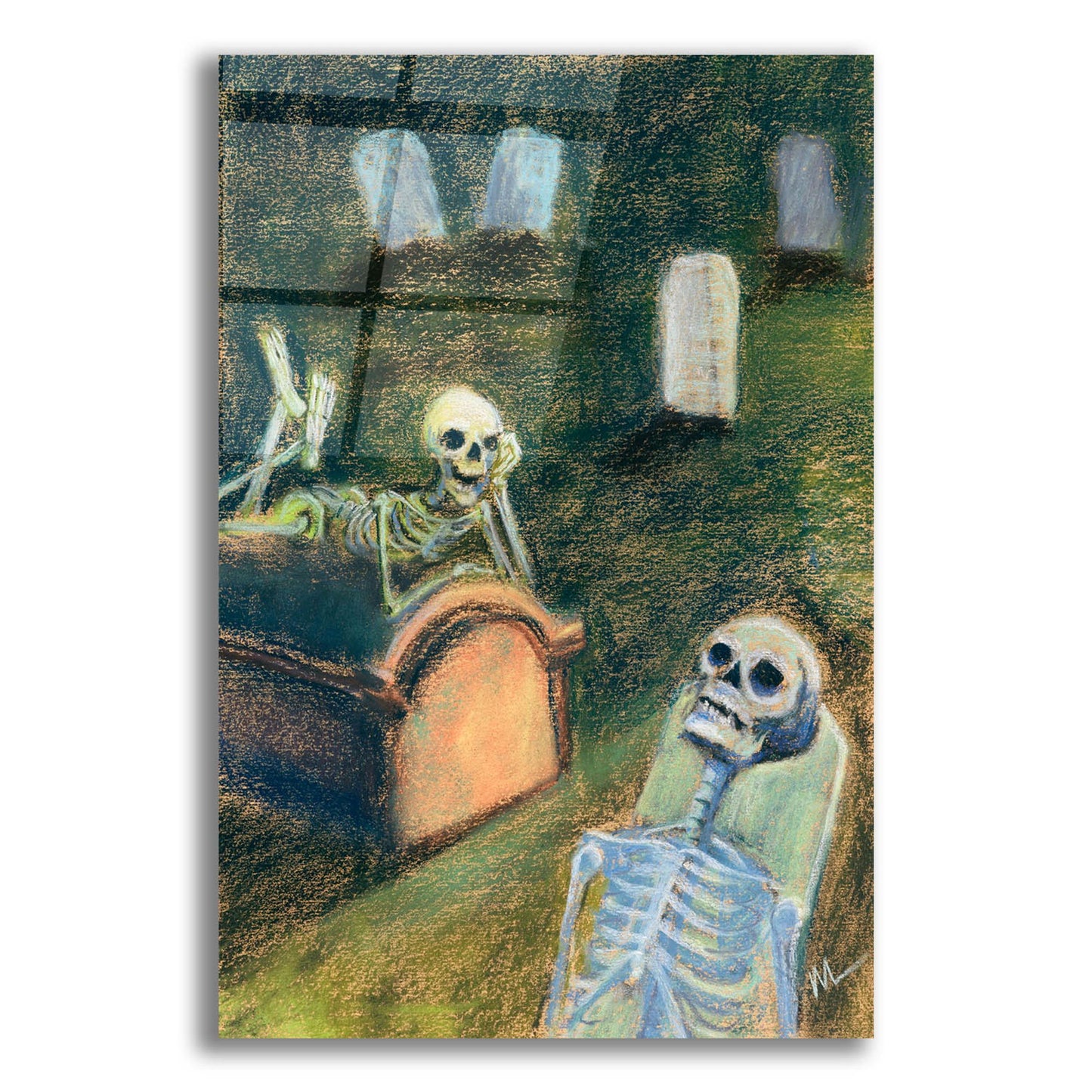 Epic Art 'There's nothing to do in this town' by Marie Marfia Fine Art, Acrylic Glass Wall Art,12x16