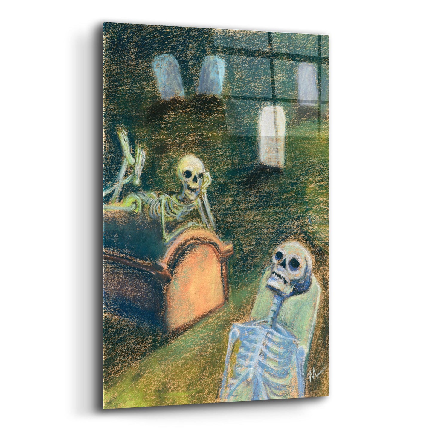 Epic Art 'There's nothing to do in this town' by Marie Marfia Fine Art, Acrylic Glass Wall Art,16x24