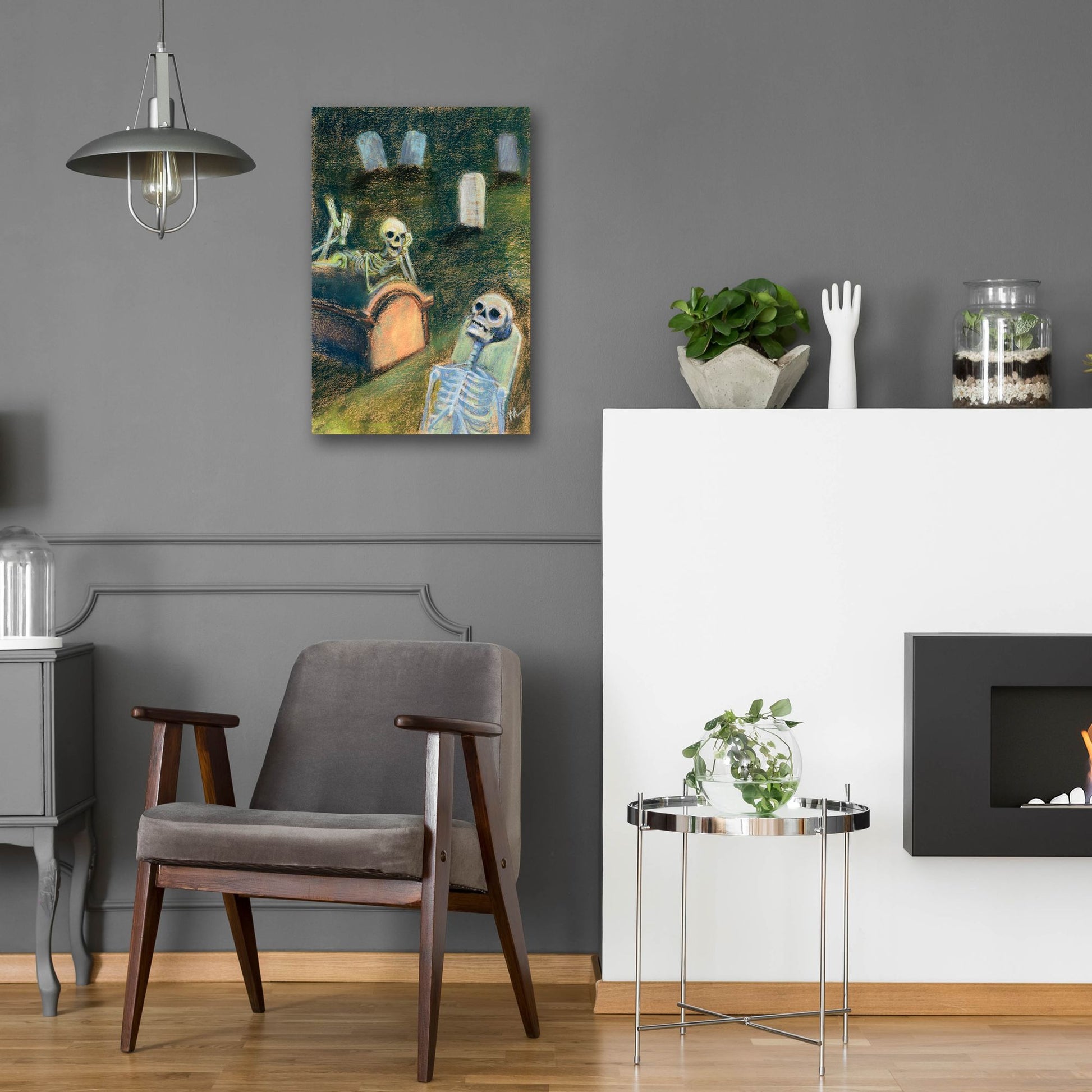 Epic Art 'There's nothing to do in this town' by Marie Marfia Fine Art, Acrylic Glass Wall Art,16x24