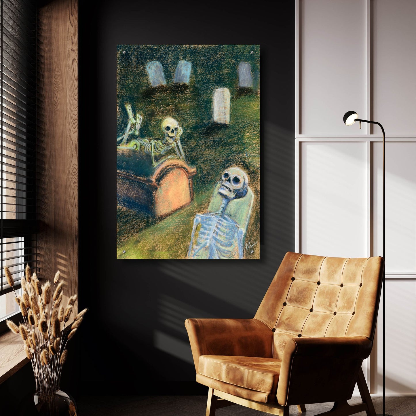 Epic Art 'There's nothing to do in this town' by Marie Marfia Fine Art, Acrylic Glass Wall Art,24x36