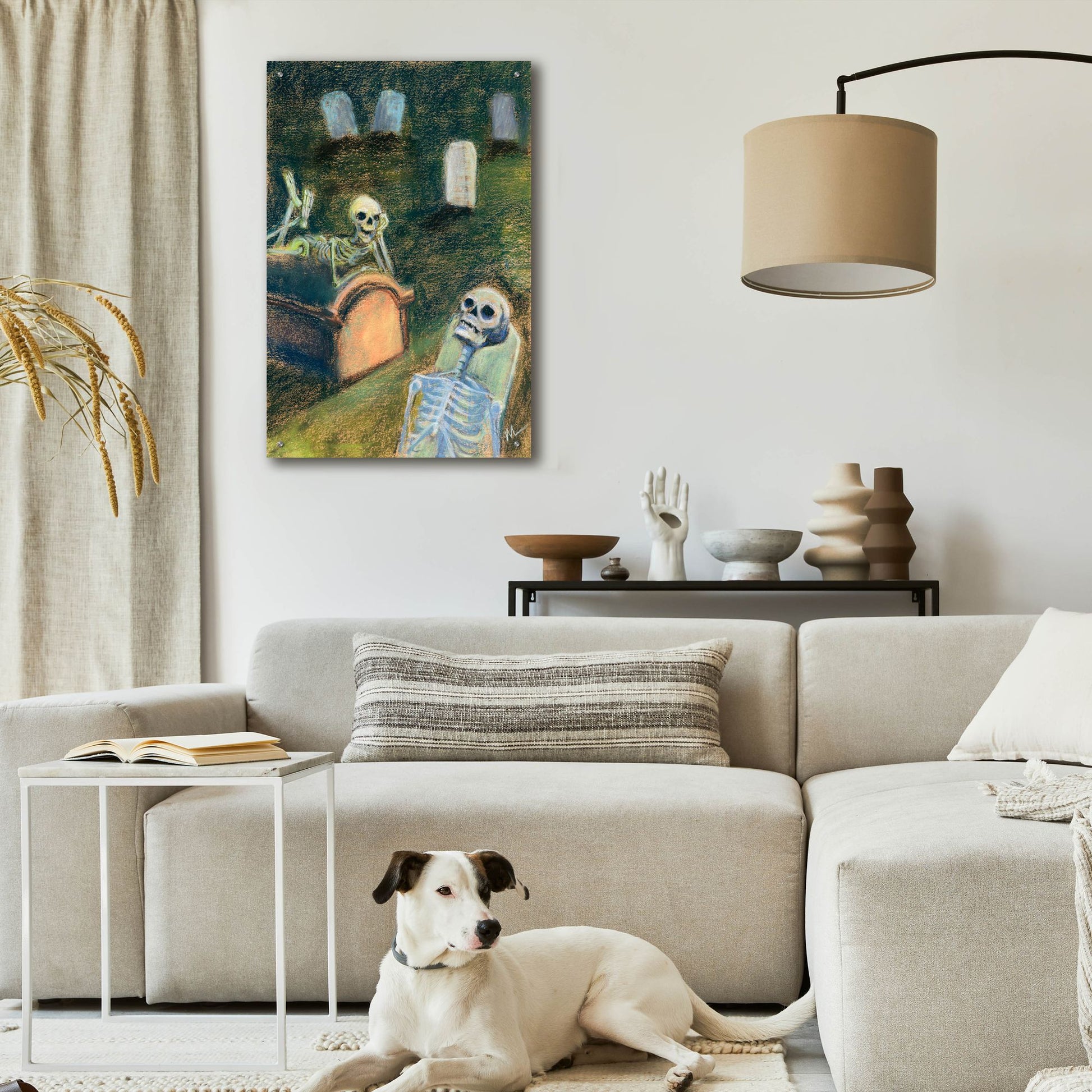 Epic Art 'There's nothing to do in this town' by Marie Marfia Fine Art, Acrylic Glass Wall Art,24x36